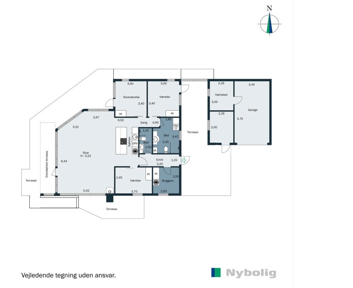 Plantegninger billede af Strandklitten 16, Tornby, 9850 Hirtshals