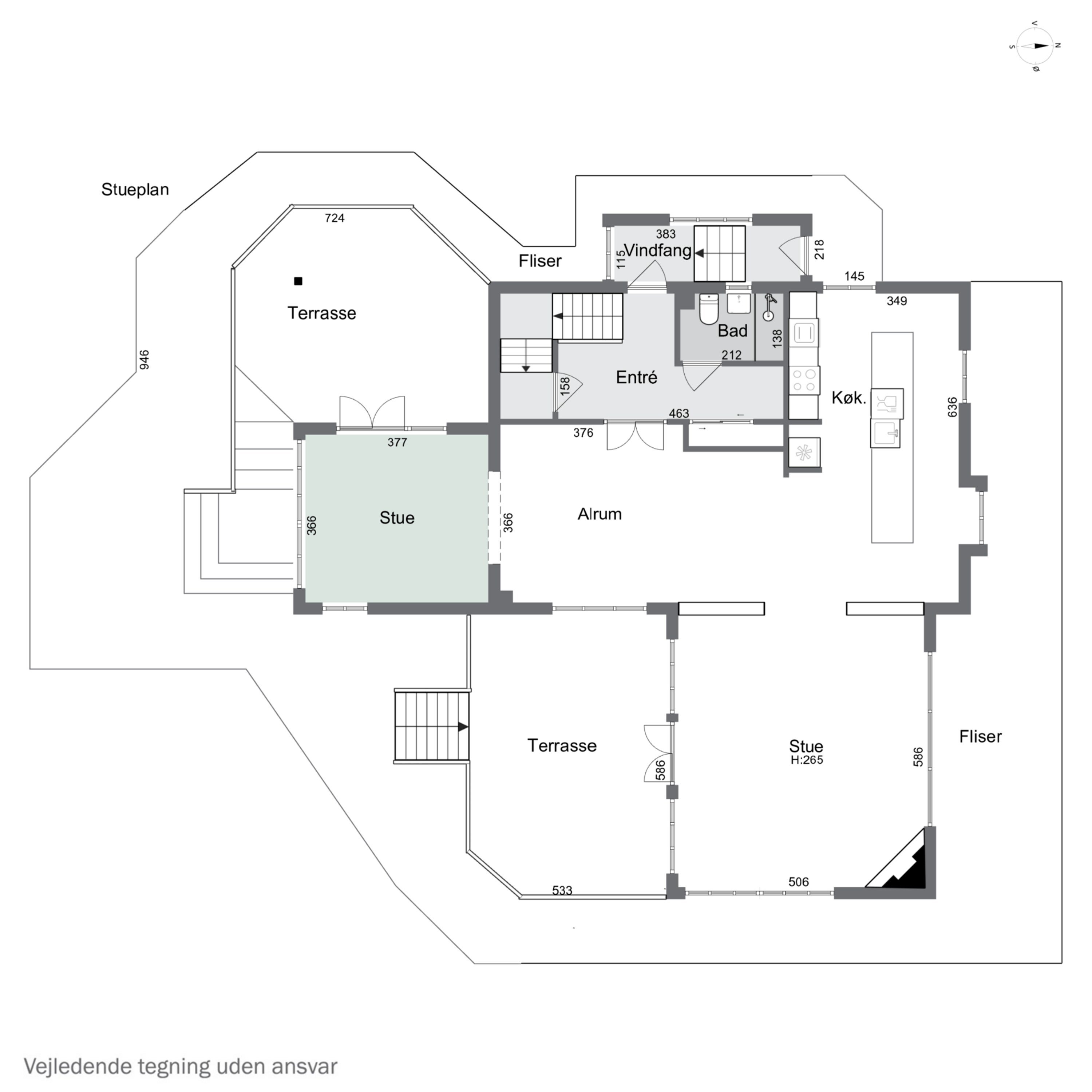 Plantegninger billede af Hjortekærskrænten 13, 2800 Kongens Lyngby