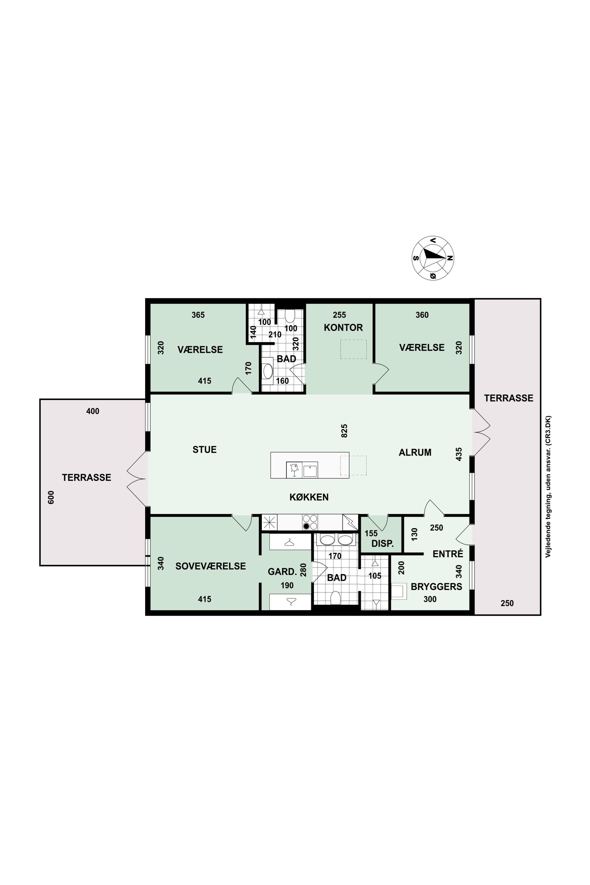 Plantegninger billede af Kræmmervej 3, 3100 Hornbæk