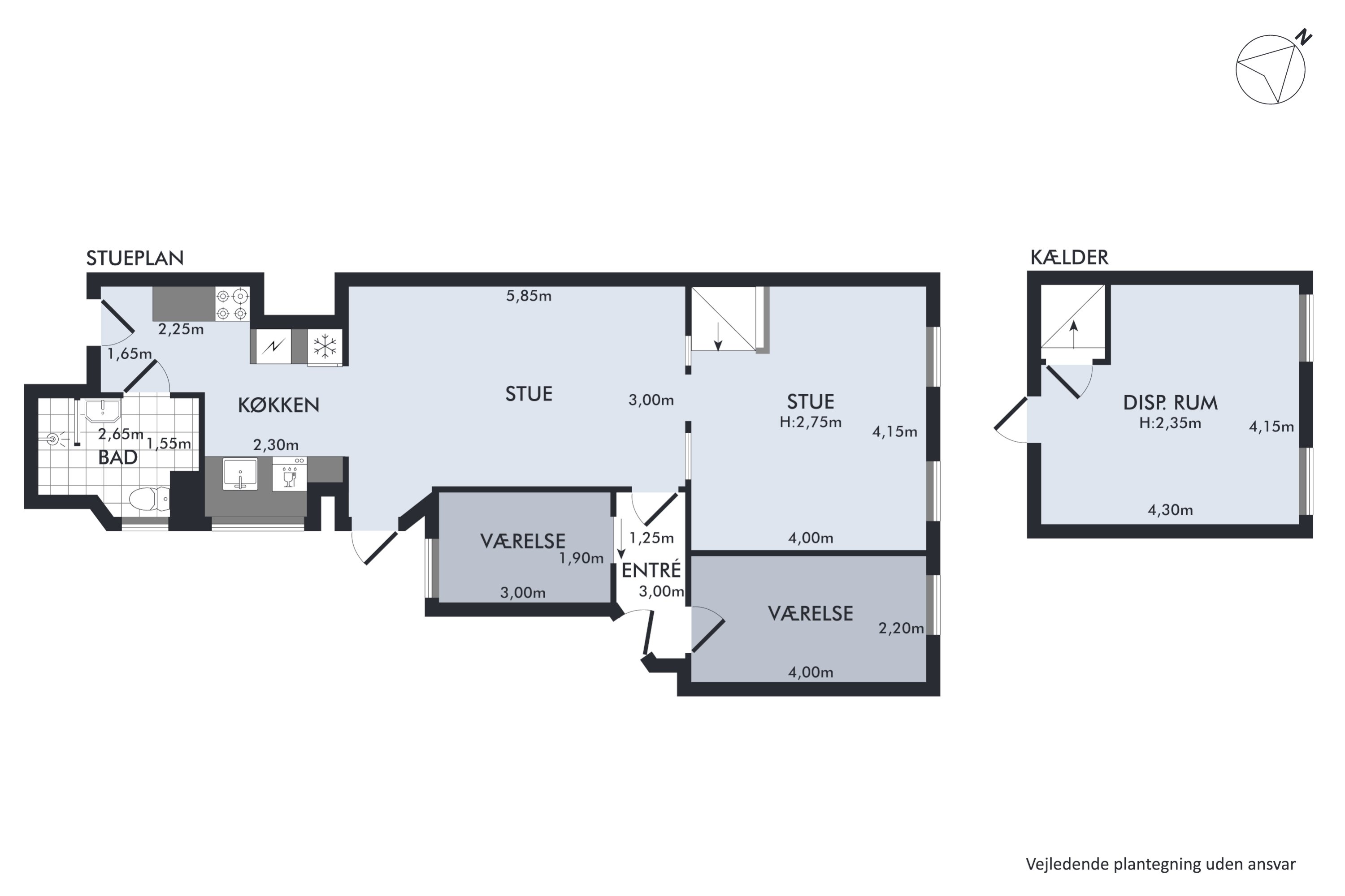Plantegninger billede af Faksegade 22, st.., 2100 København Ø