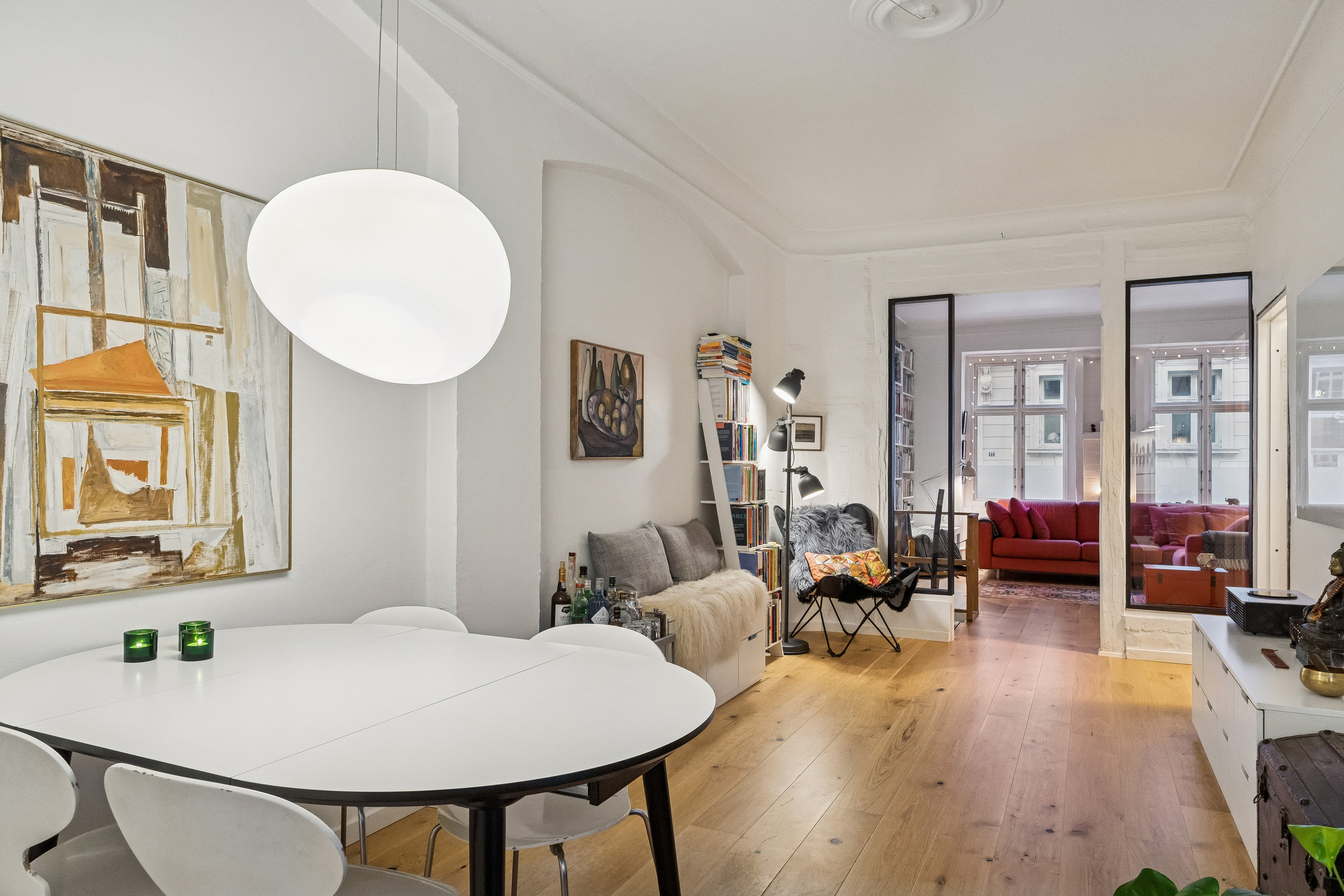 Fremhævet stue billede i fuldskærmstilstand. Billede af Faksegade 22, st.., 2100 København Ø