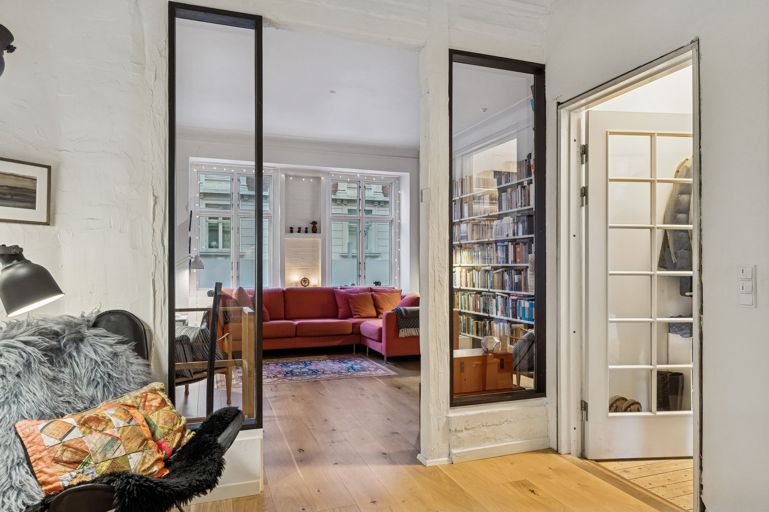 Fremhævet stue billede i fuldskærmstilstand. Billede af Faksegade 22, st.., 2100 København Ø