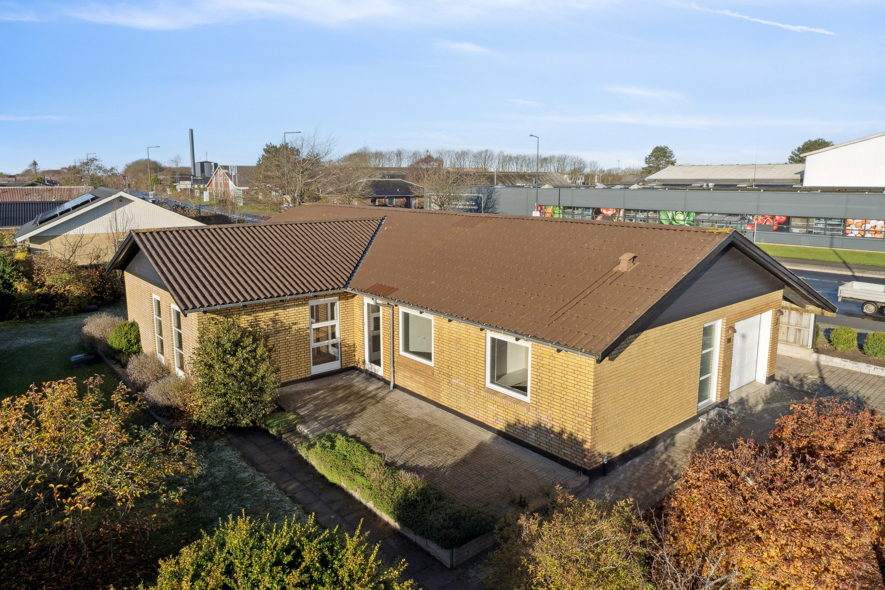 Villa: Set fra haven på Drosselvej 2, 7700 Thisted