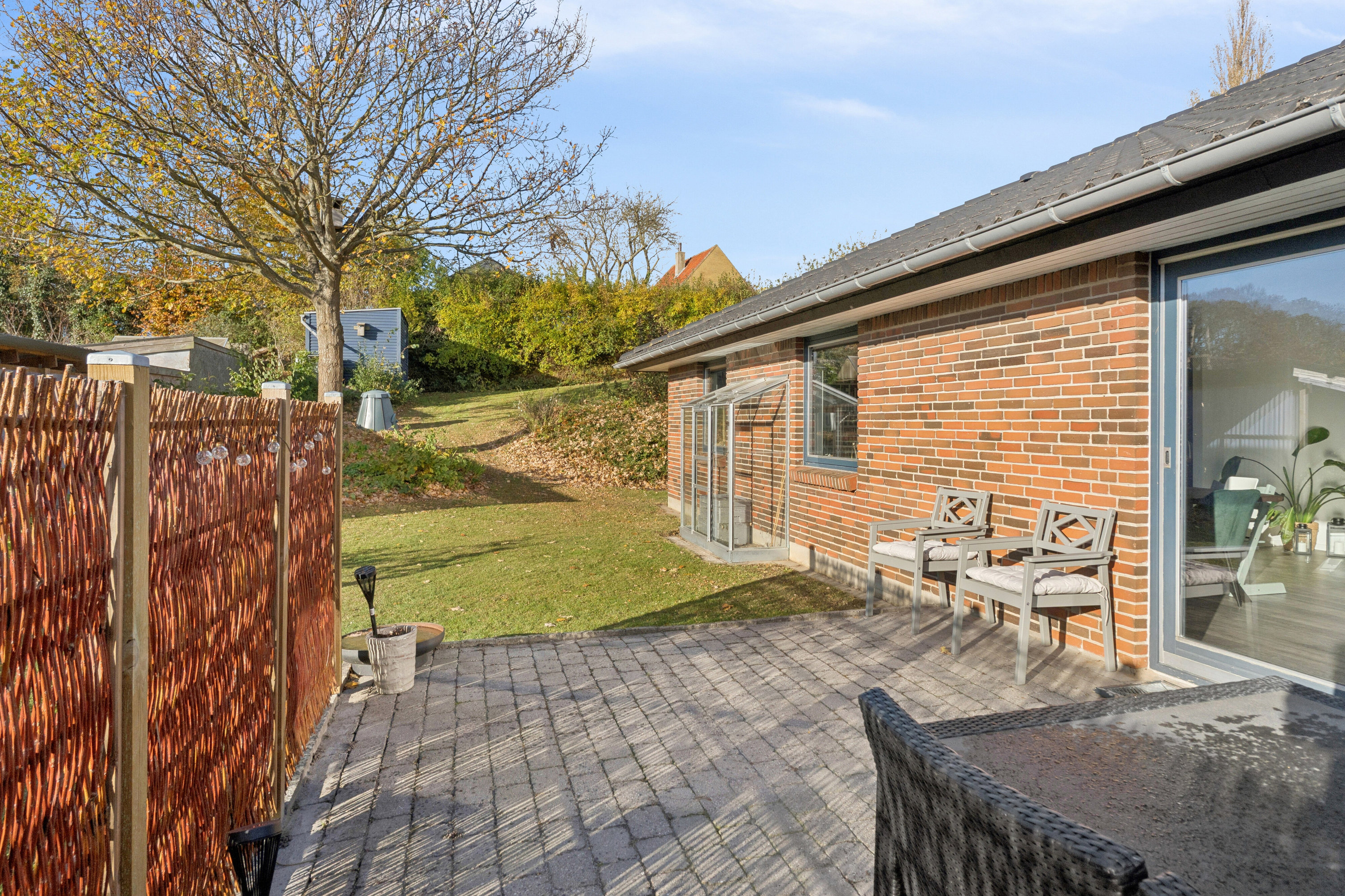 Fremhævet udendørs billede i fuldskærmstilstand. Billede af Haverne 8, 5900 Rudkøbing