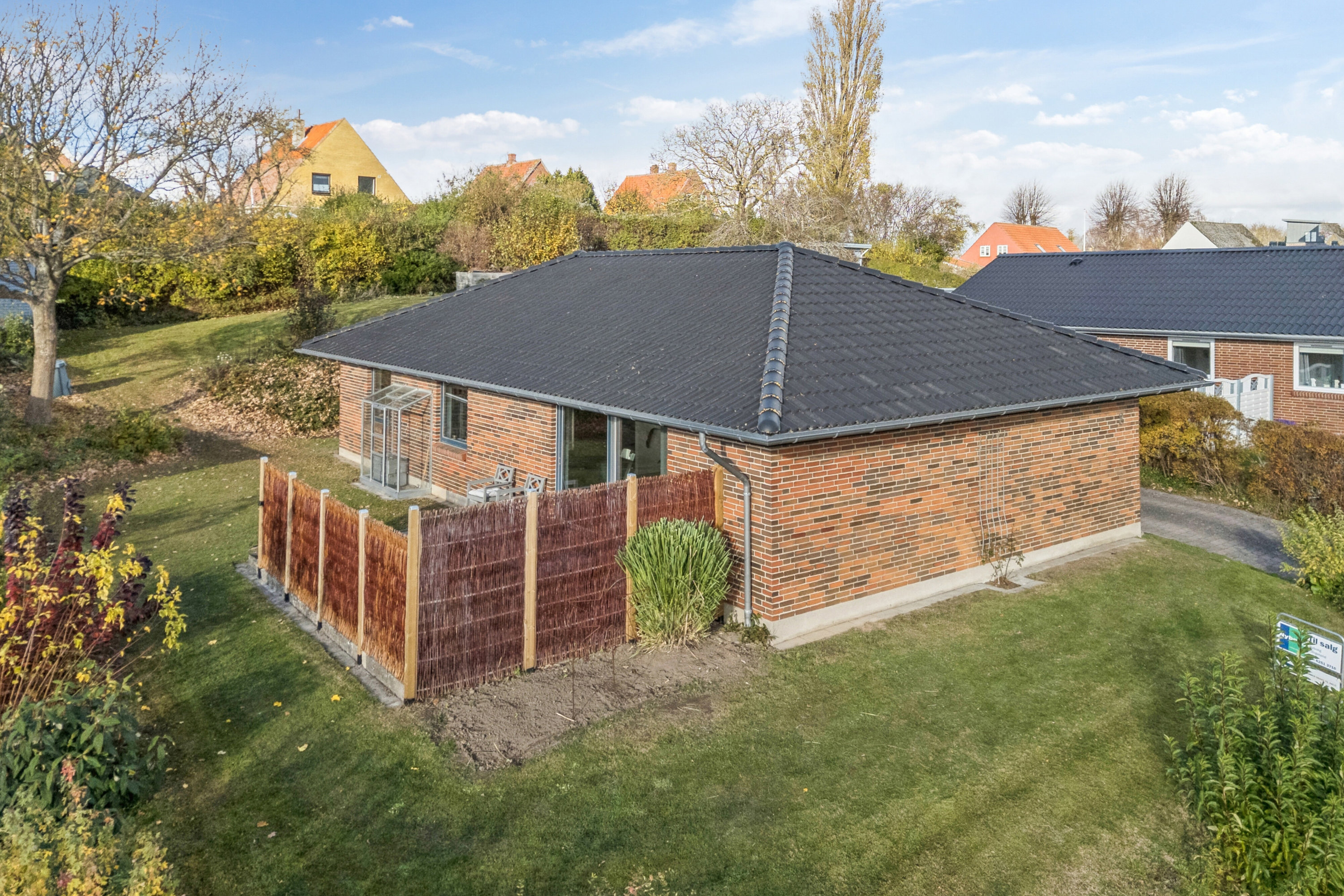 Fremhævet luftfoto billede i fuldskærmstilstand. Billede af Haverne 8, 5900 Rudkøbing