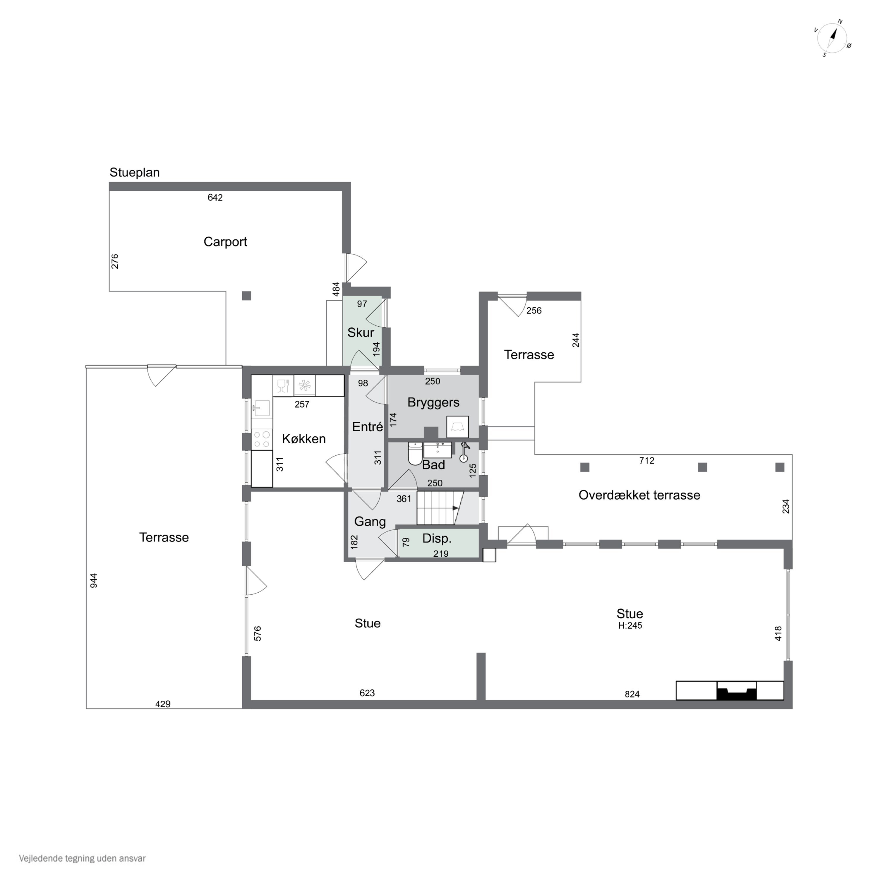 Plantegninger billede af Vesterkærsvej 13, 2650 Hvidovre