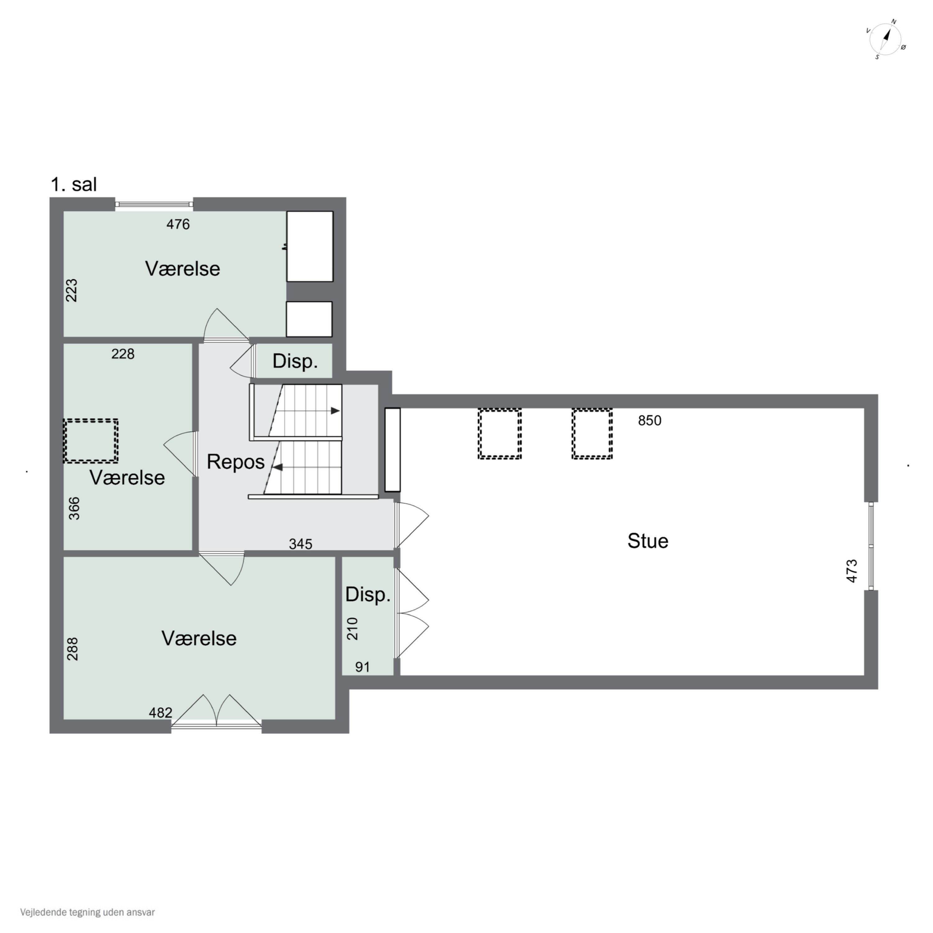 Plantegninger billede af Vesterkærsvej 13, 2650 Hvidovre