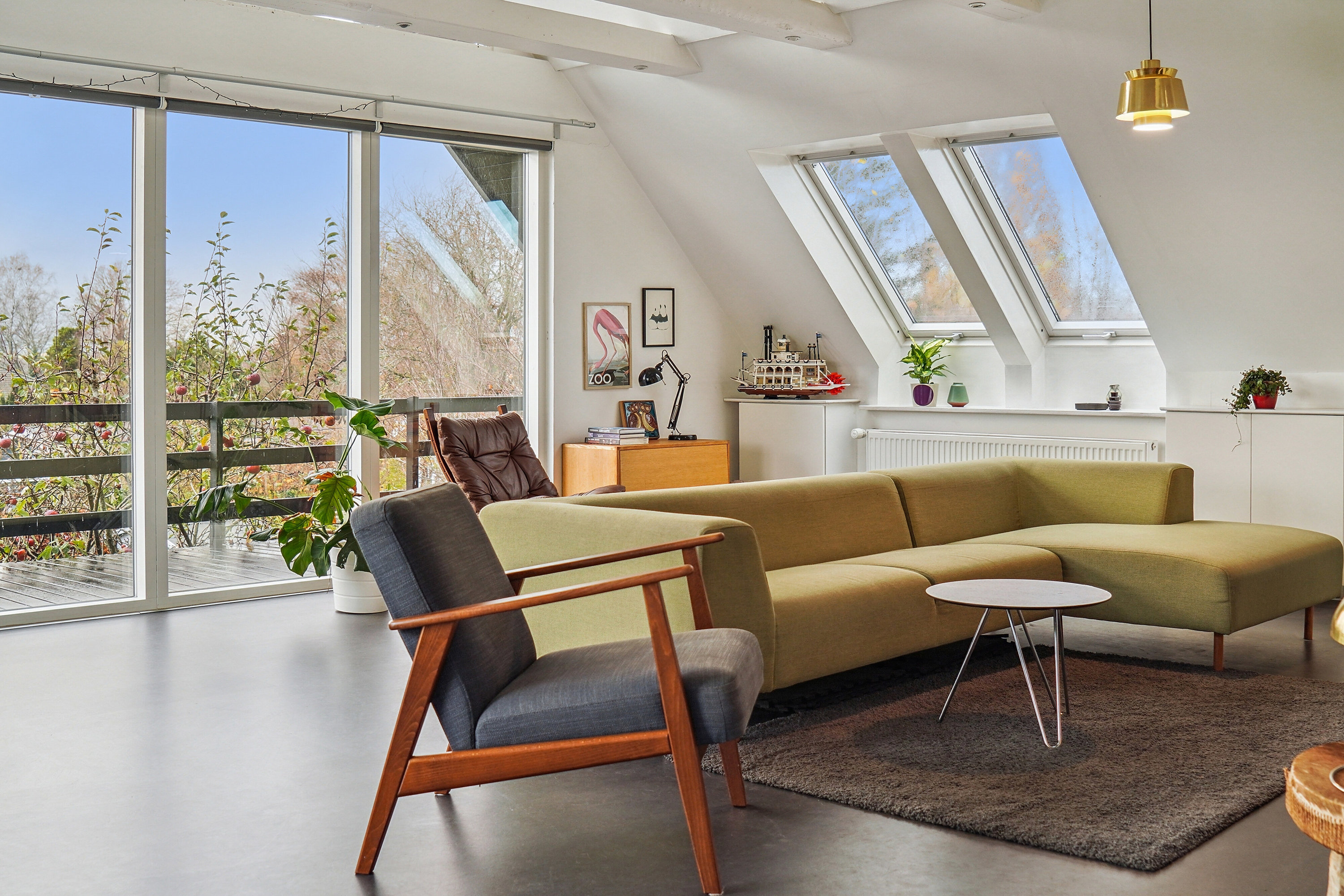 Fremhævet stue billede i fuldskærmstilstand. Billede af Hirsevej 21, 4040 Jyllinge