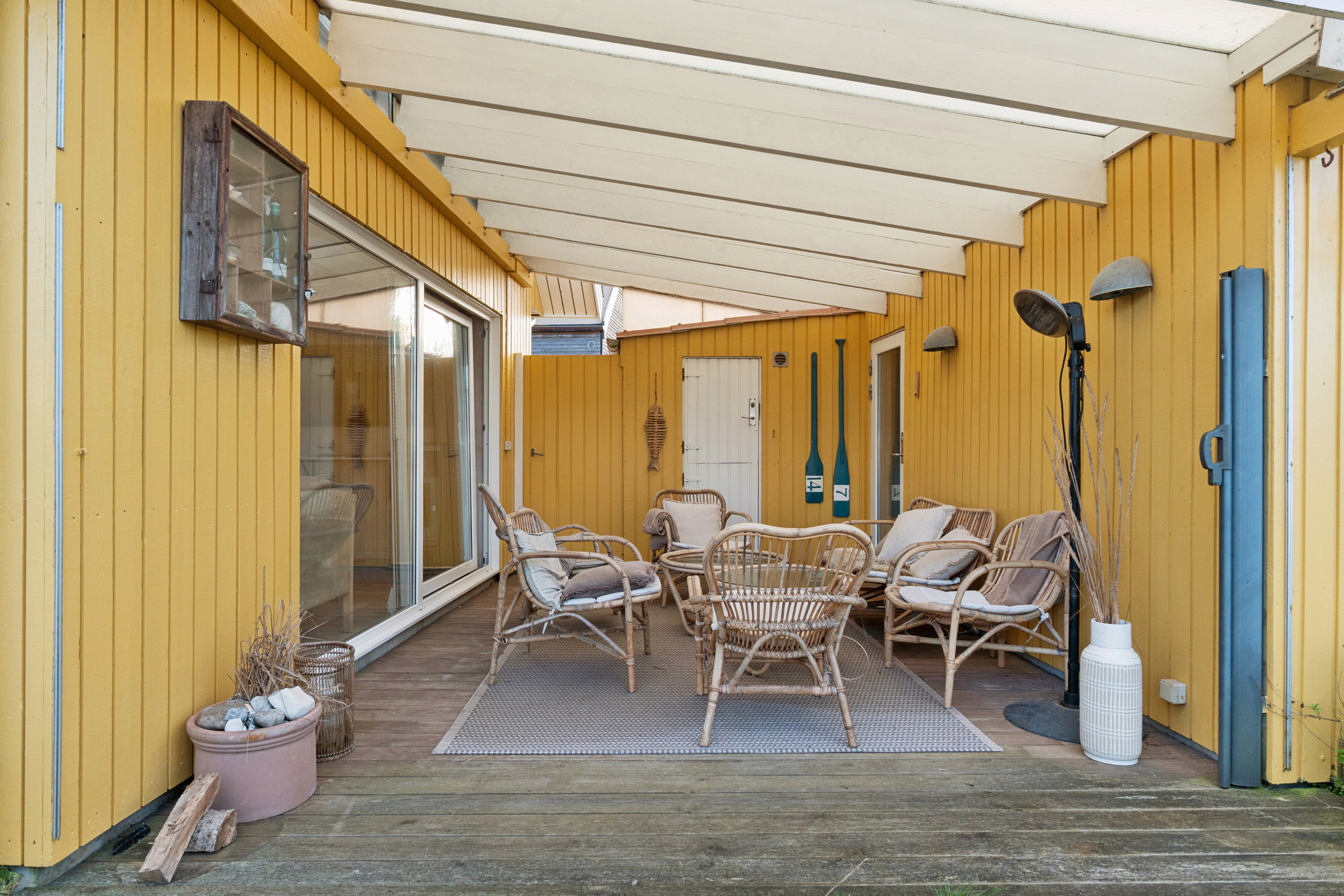 Fremhævet overdækket terrasse billede i fuldskærmstilstand. Billede af Østre Strandvej 281, Hasmark Strand, 5450 Otterup