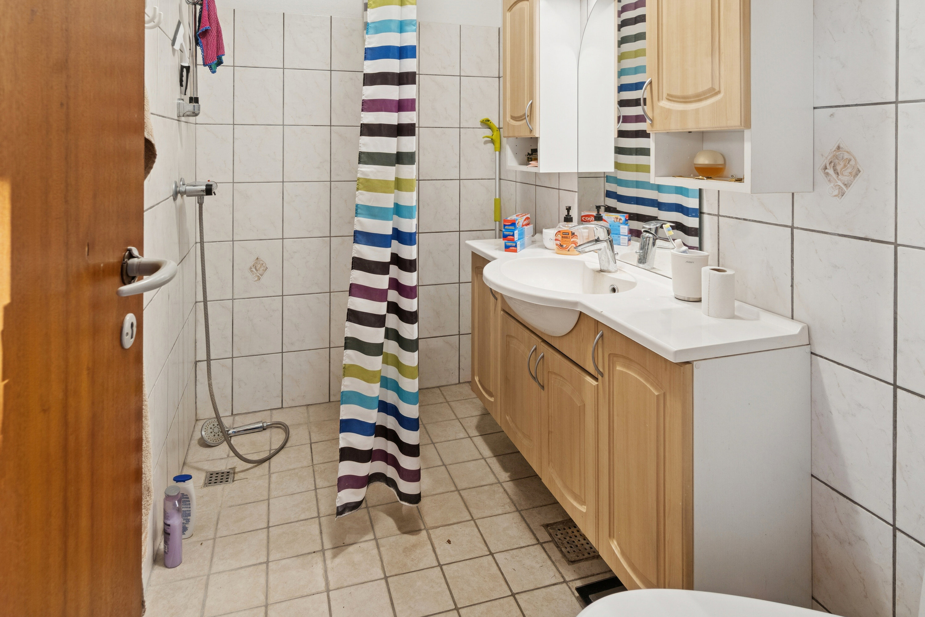 Fremhævet badeværelse billede i fuldskærmstilstand. Billede af Rosenhaven 7, 4470 Svebølle