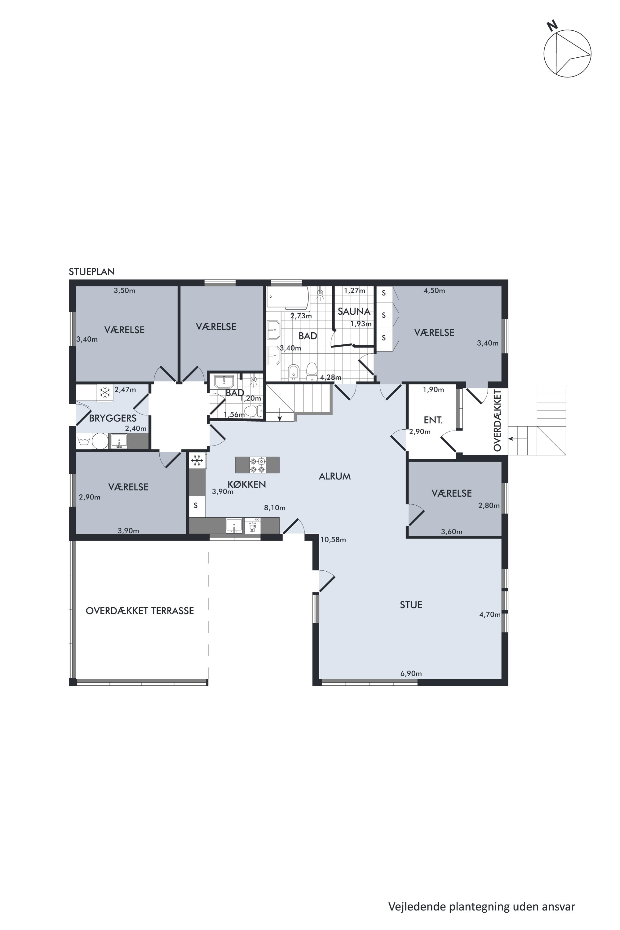 Plantegninger billede af Stenbakken 25, 8850 Bjerringbro