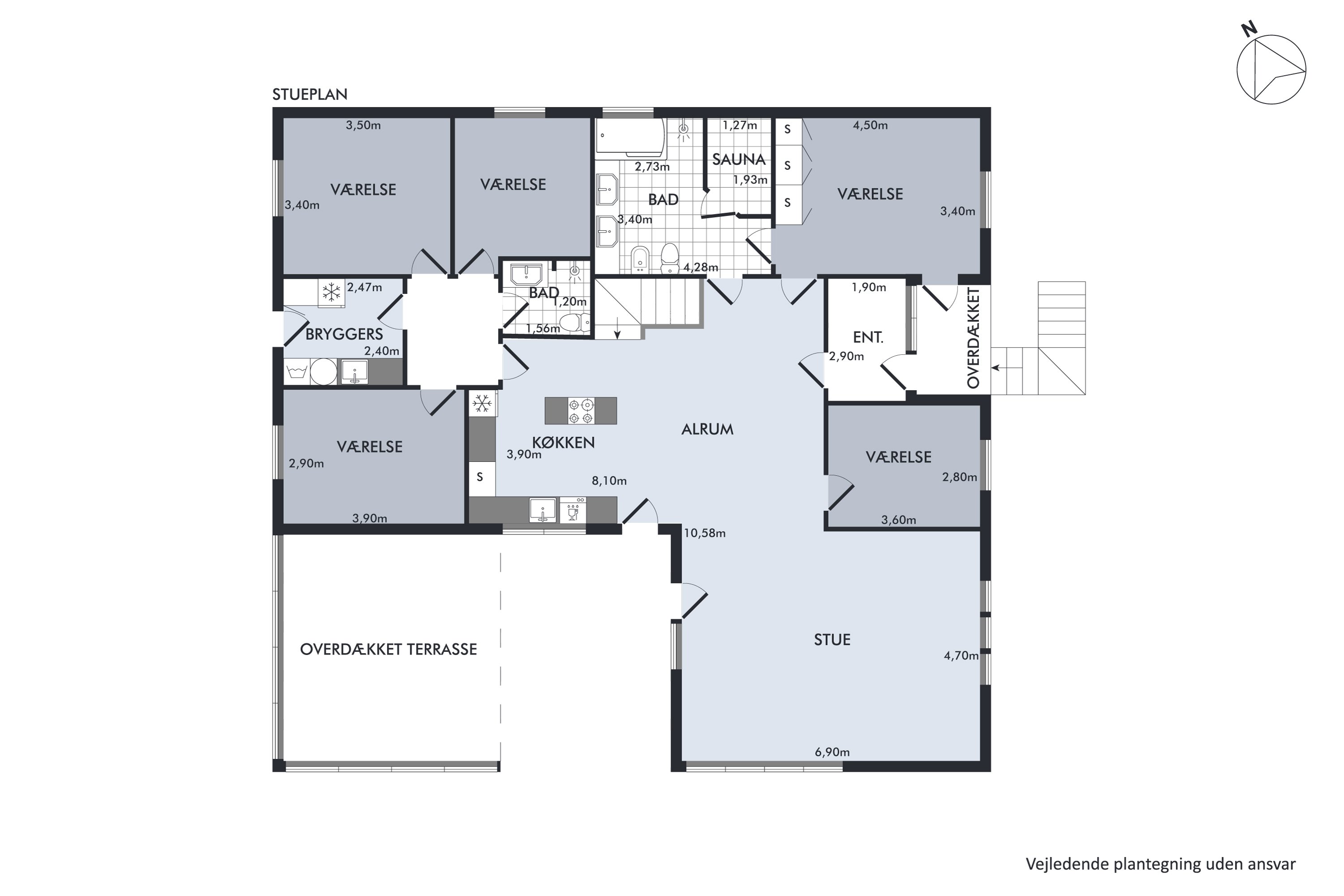 Plantegninger billede af Stenbakken 25, 8850 Bjerringbro