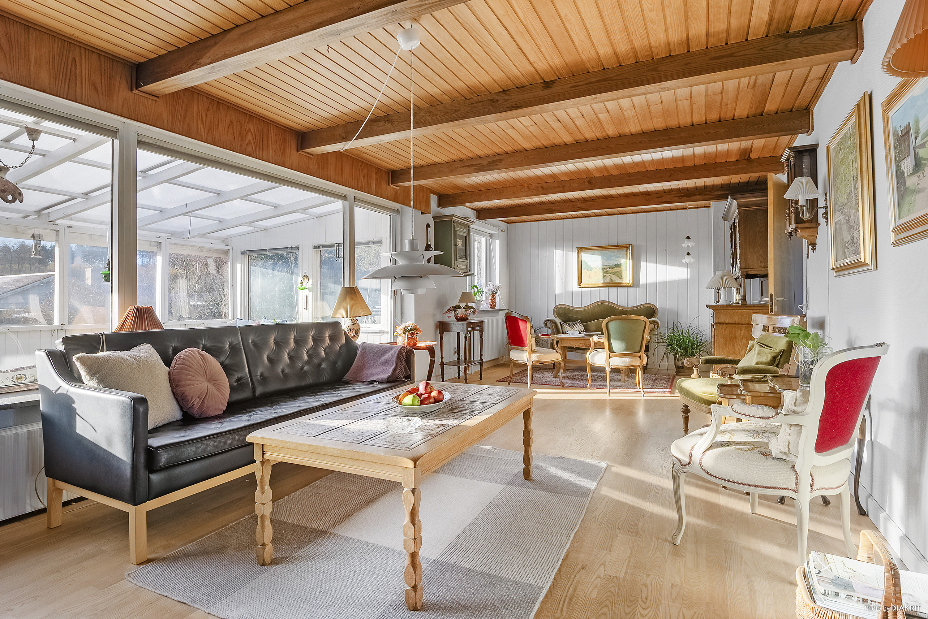 Fremhævet stue billede i fuldskærmstilstand. Billede af Skovly 8, 8300 Odder