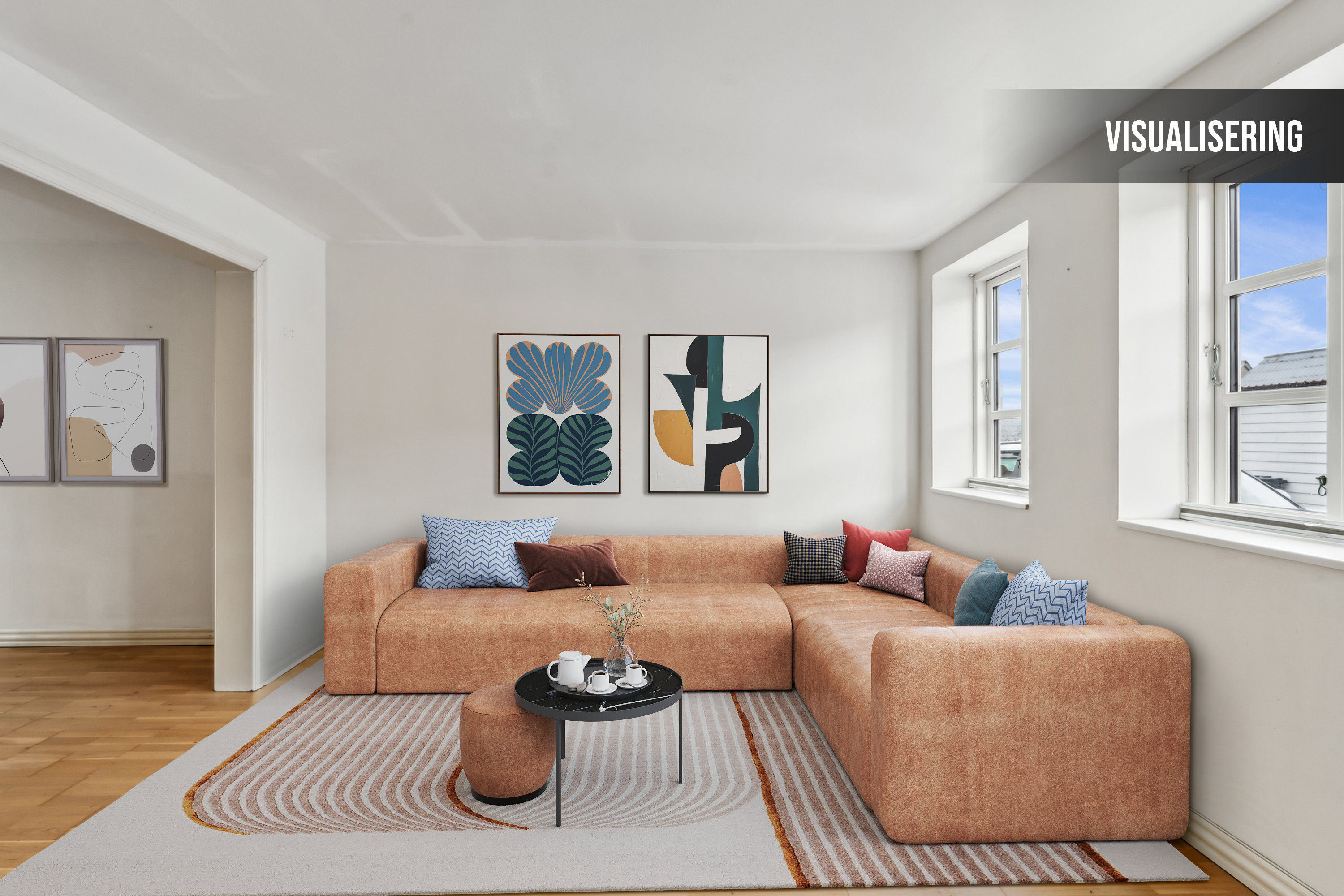 Miniaturebillede 1: stue. Billede af P. Kornings Vej 10, 8960 Randers SØ