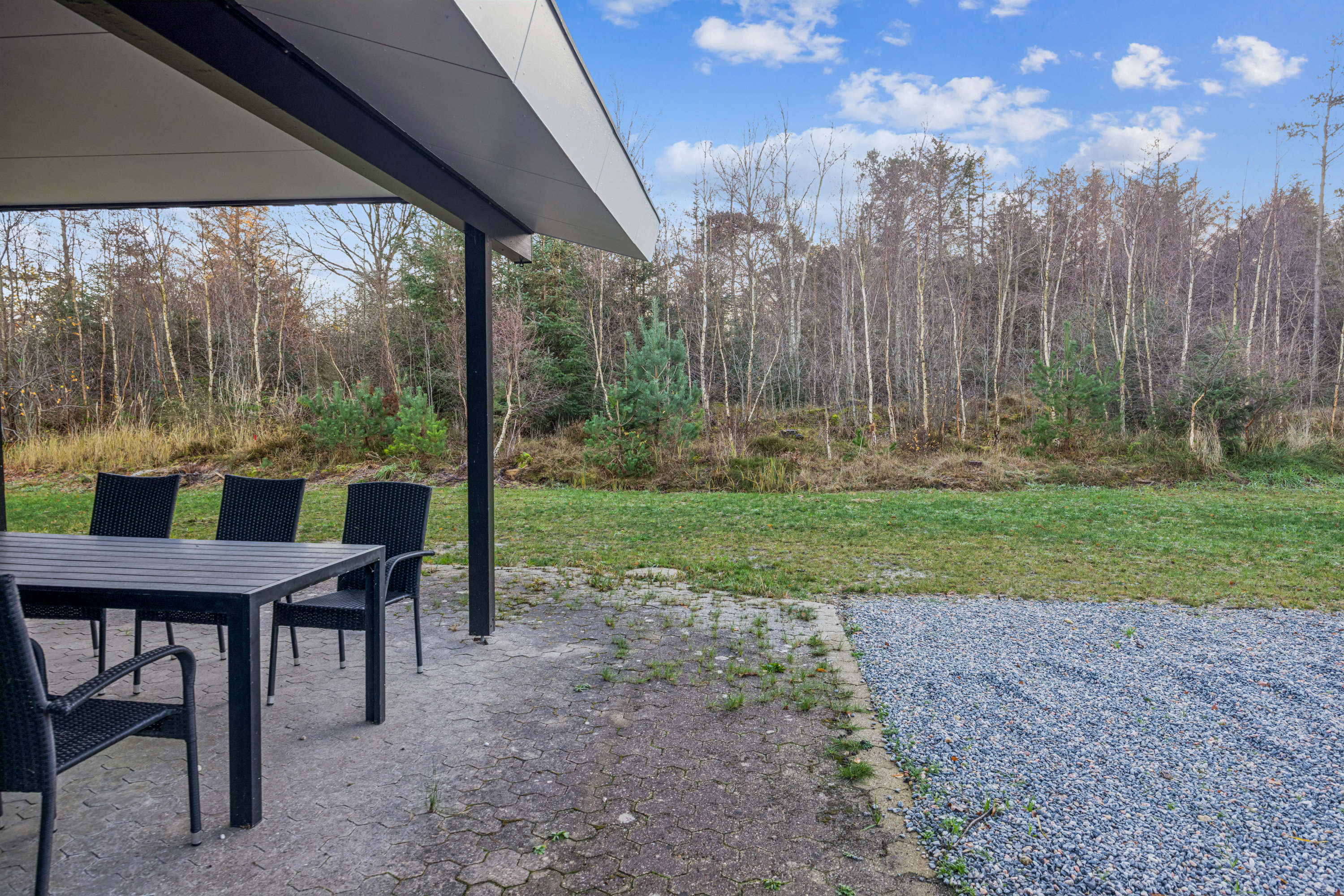 Fremhævet terrasse billede i fuldskærmstilstand. Billede af Fyrvej 6, Bisnap, 9370 Hals
