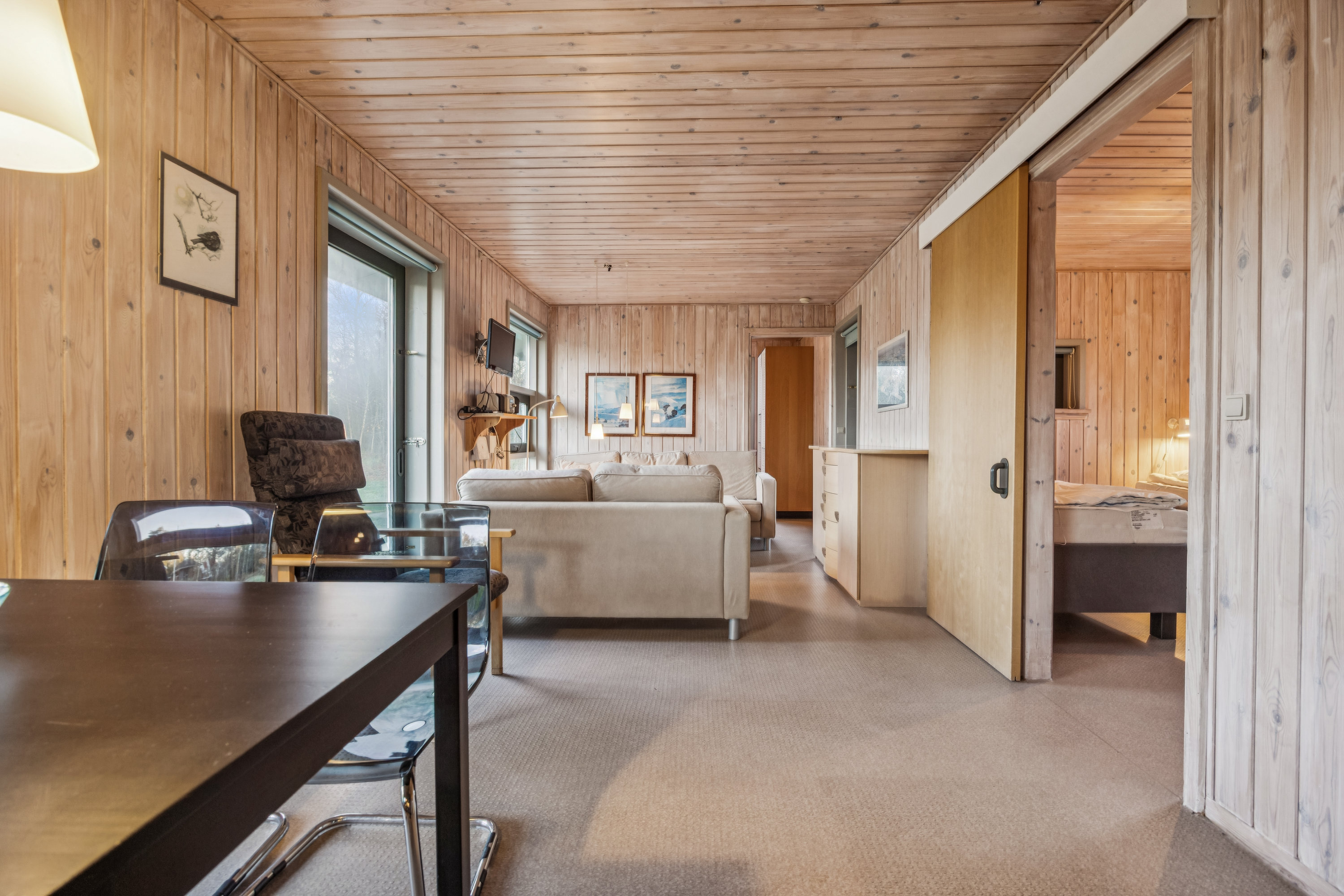 Fremhævet stue billede i fuldskærmstilstand. Billede af Fyrvej 6, Bisnap, 9370 Hals