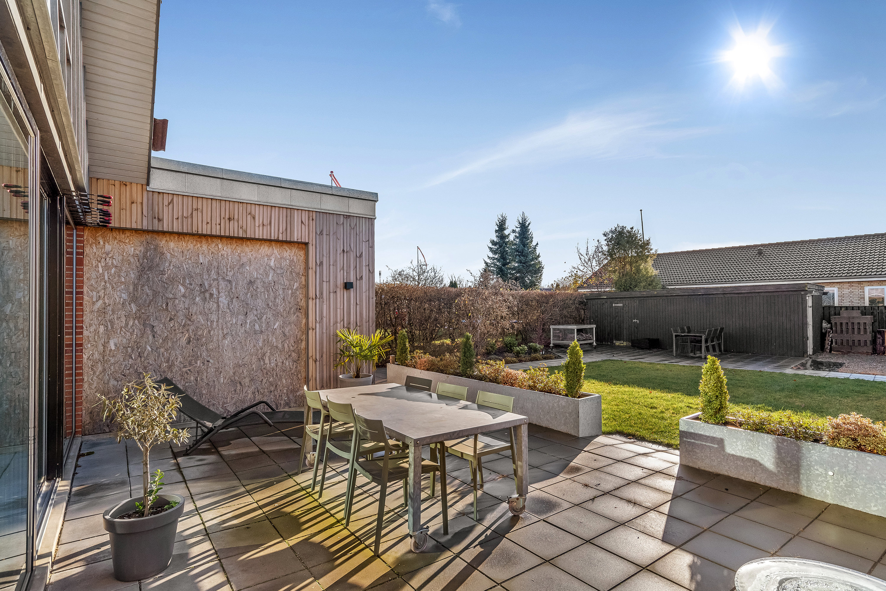 Fremhævet terrasse billede i fuldskærmstilstand. Billede af Mejdalvej 48, 7500 Holstebro