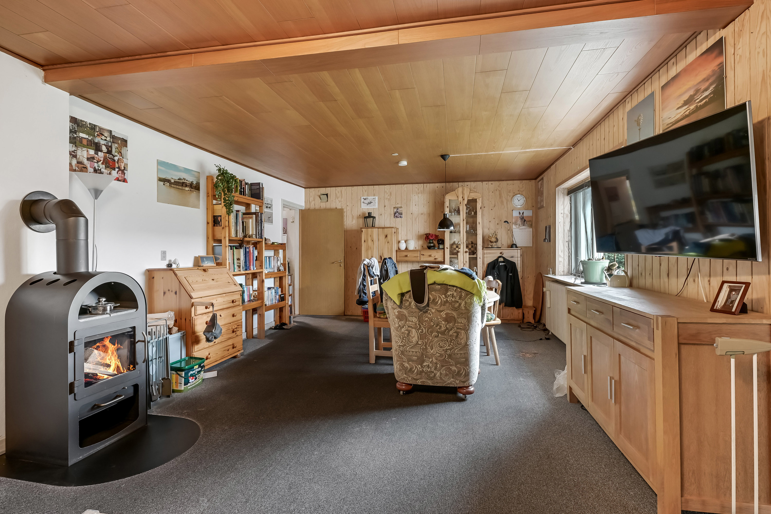 Fremhævet stue billede i fuldskærmstilstand. Billede af Laust Rasmussens Vej 1, 7200 Grindsted