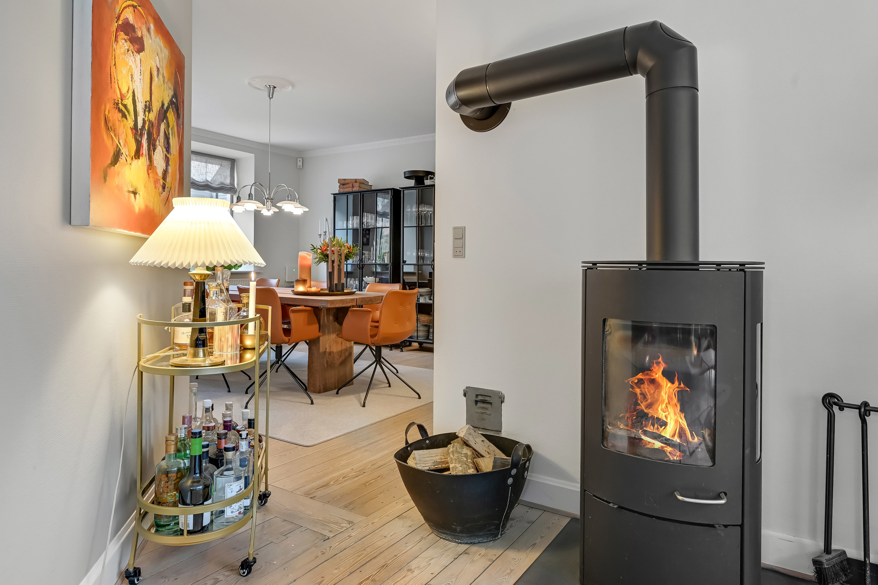 Fremhævet stue billede i fuldskærmstilstand. Billede af Banegårdsvej 30, 7200 Grindsted