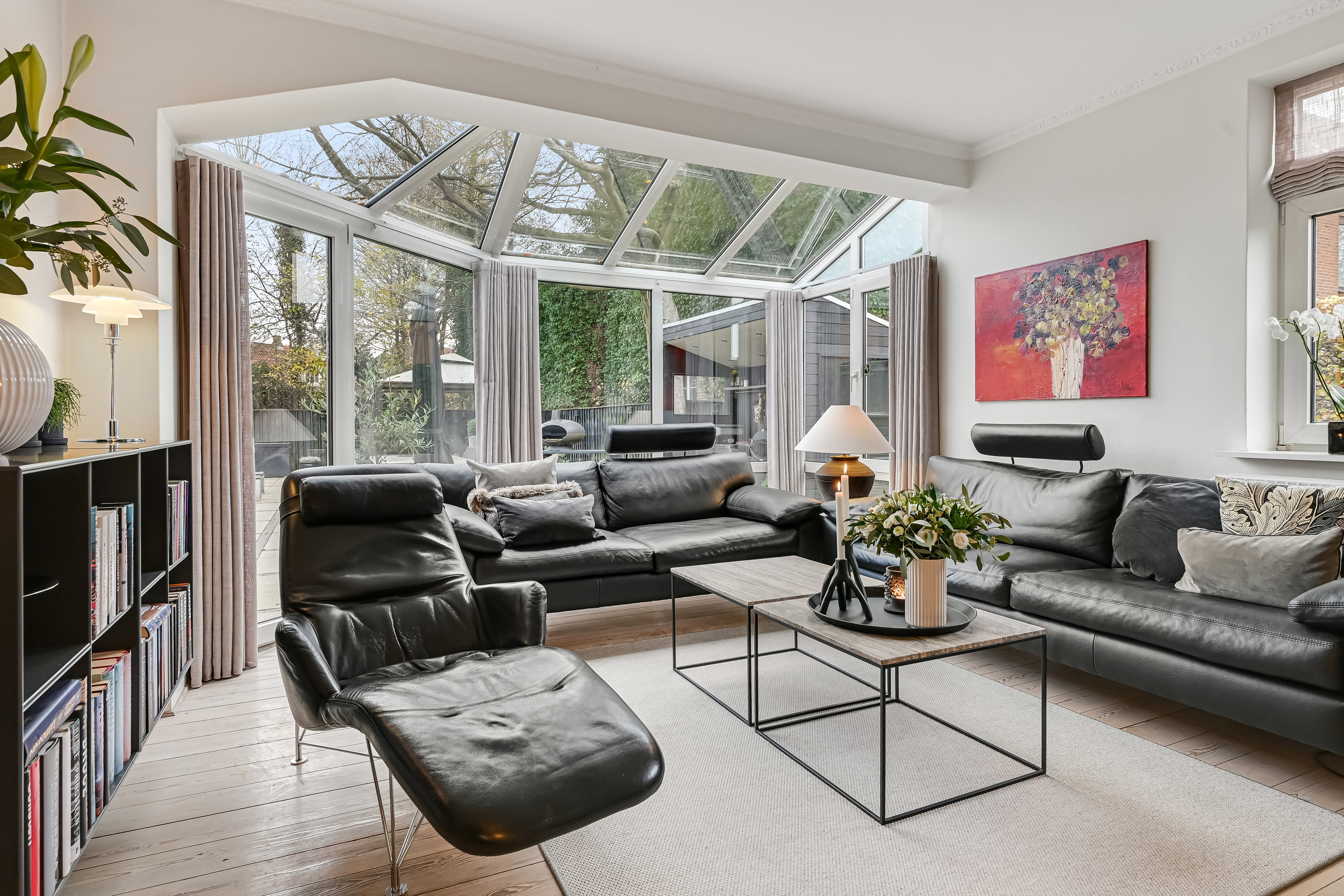 Fremhævet stue billede i fuldskærmstilstand. Billede af Banegårdsvej 30, 7200 Grindsted