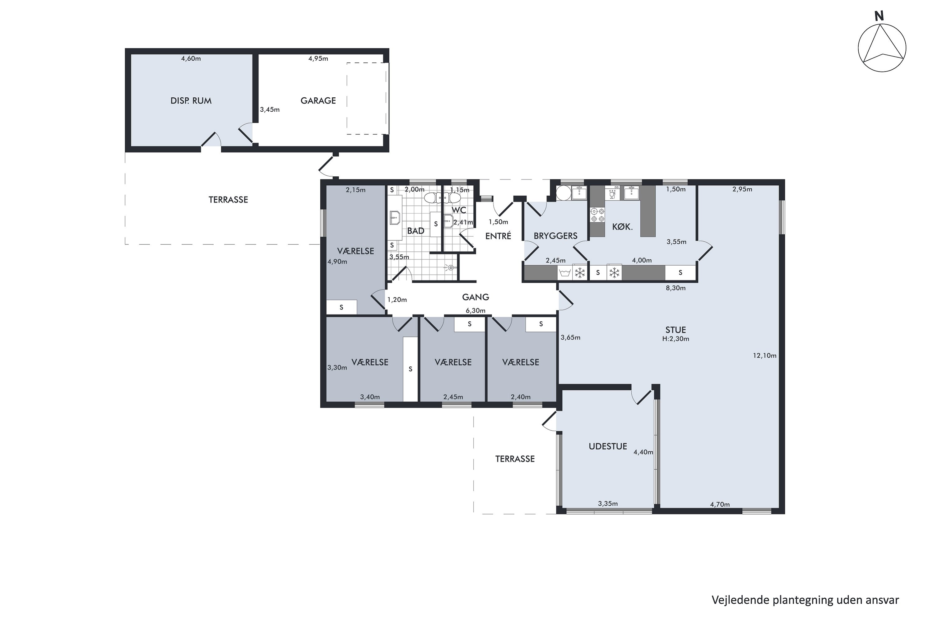 Plantegninger billede af Tranebærvej 10, 9530 Støvring