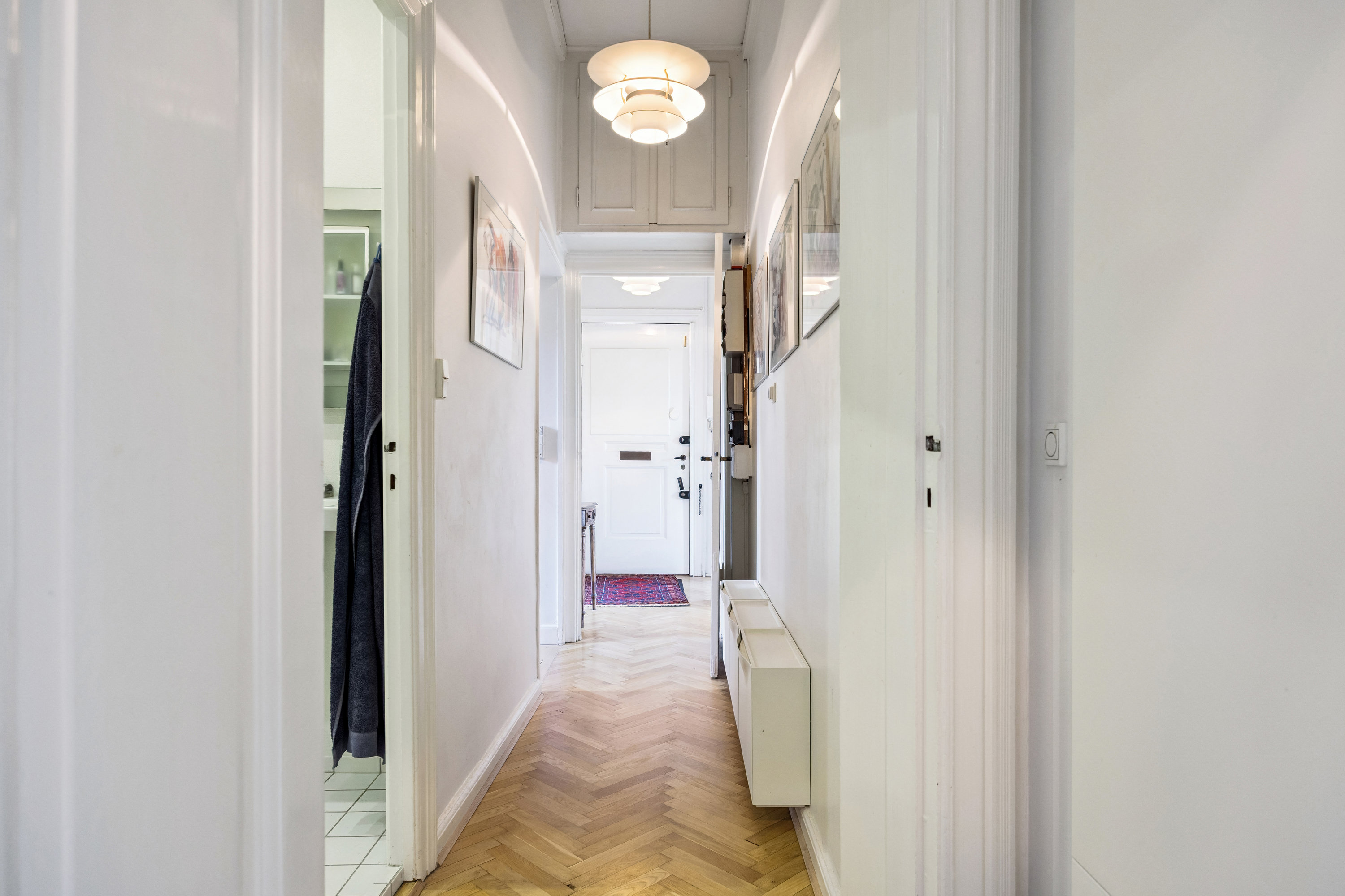 Fremhævet gang billede i fuldskærmstilstand. Billede af Mynstersvej 7A, 2. th., 1827 Frederiksberg C