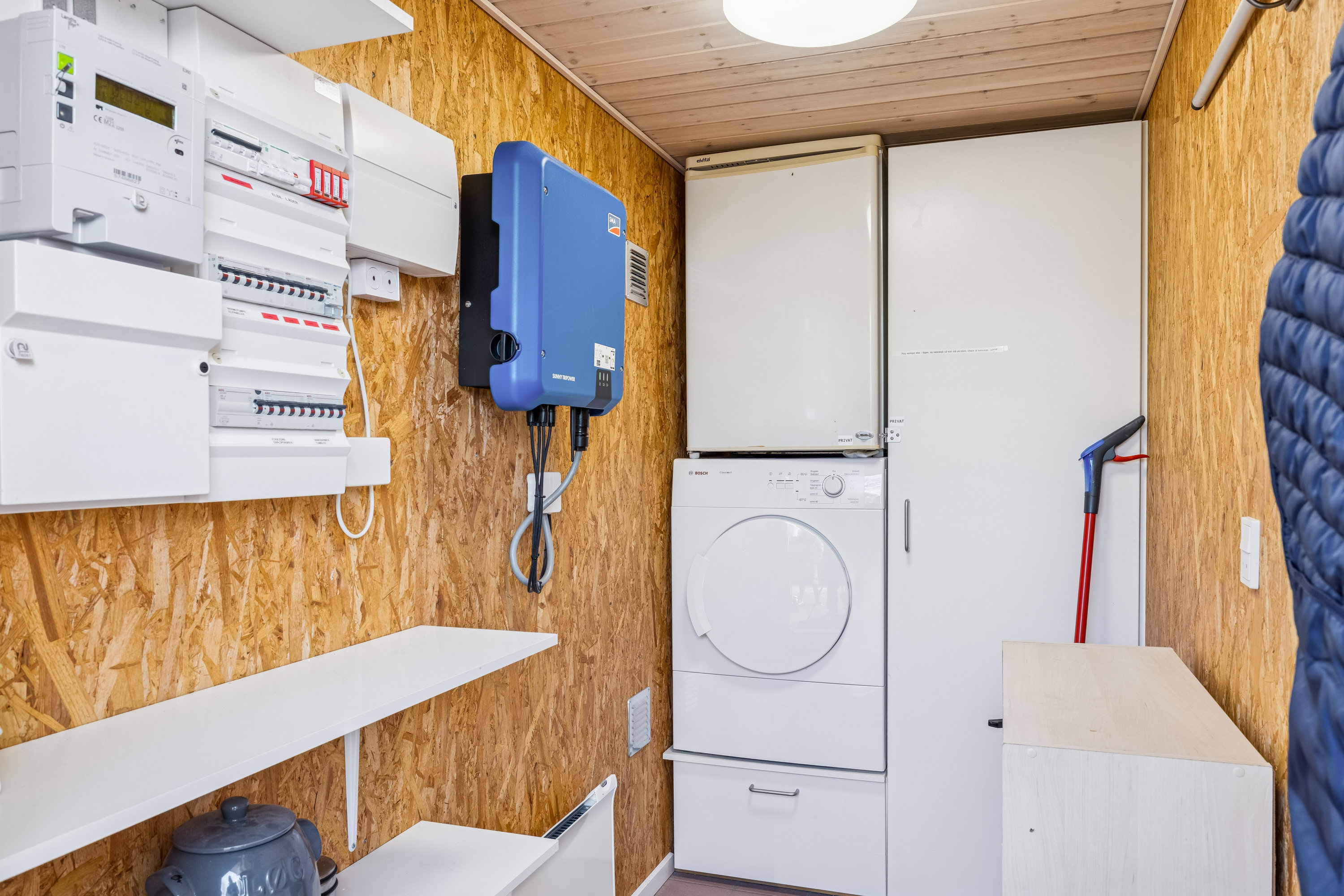 Fremhævet badeværelse billede i fuldskærmstilstand. Billede af Tranevej 27, Fjellerup Strand, 8585 Glesborg