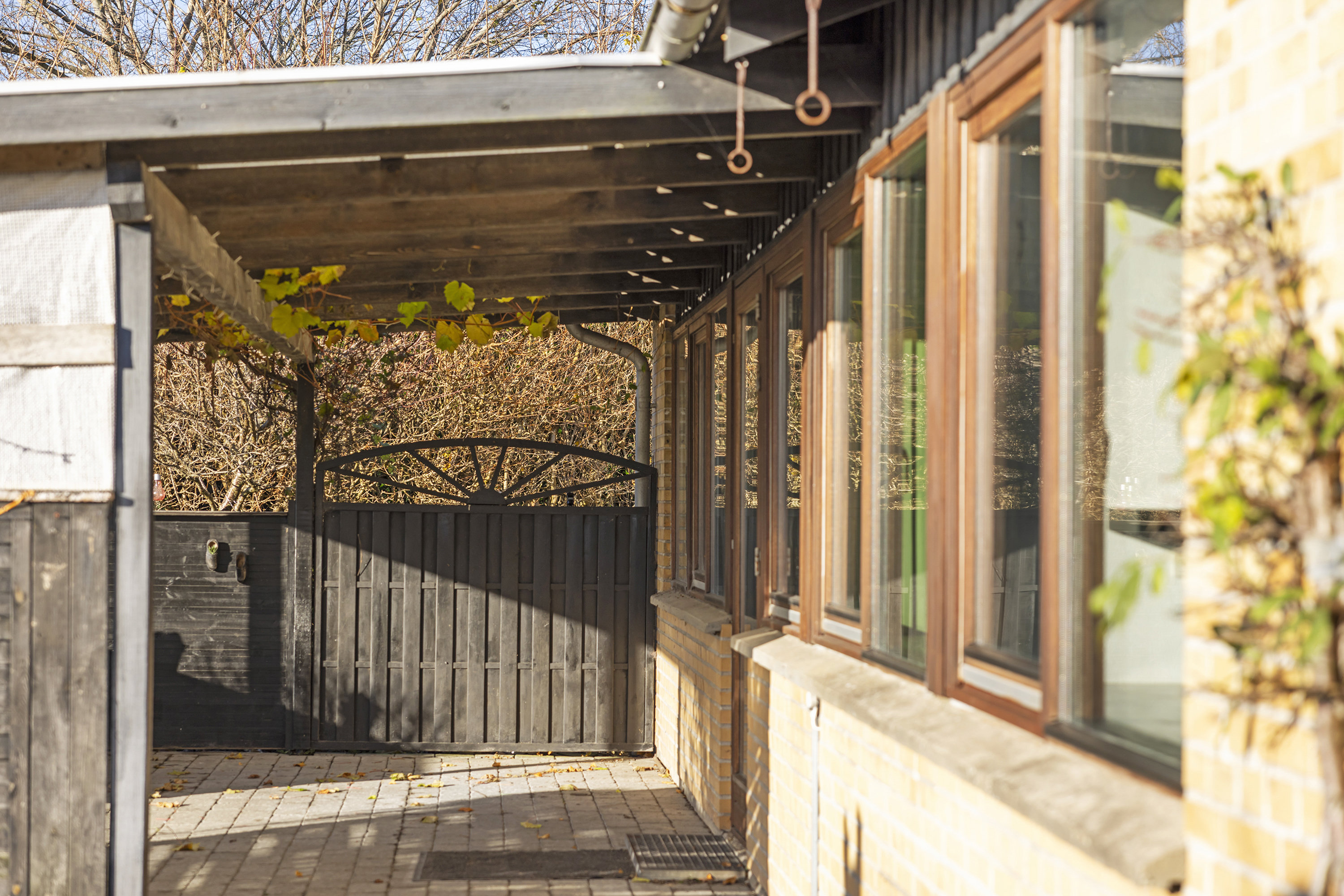 Fremhævet overdækket terrasse billede i fuldskærmstilstand. Billede af Smedegårdsvej 3, Voerså, 9300 Sæby