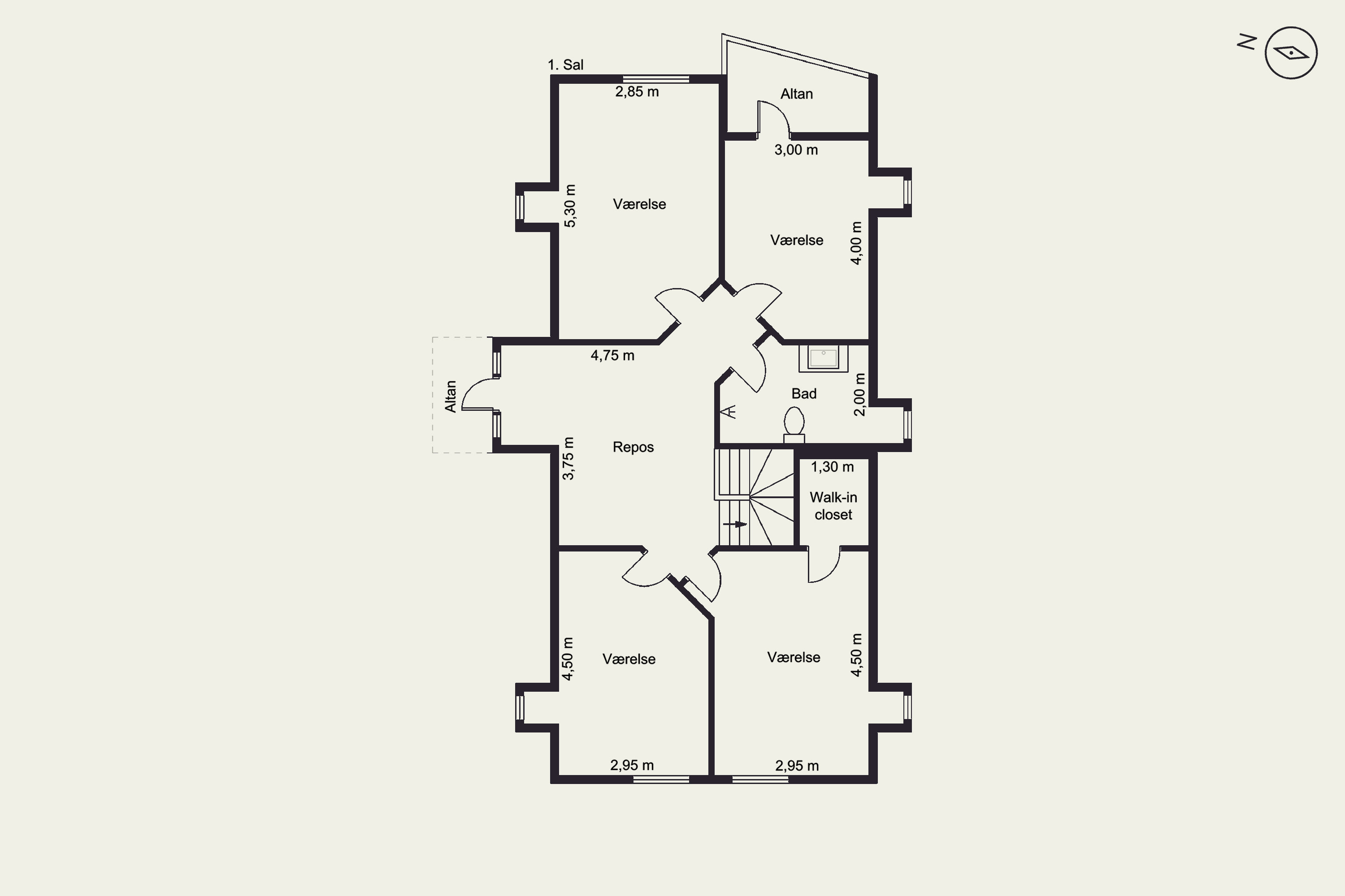 Plantegninger billede af Hans Buchs Vej 12, 9300 Sæby