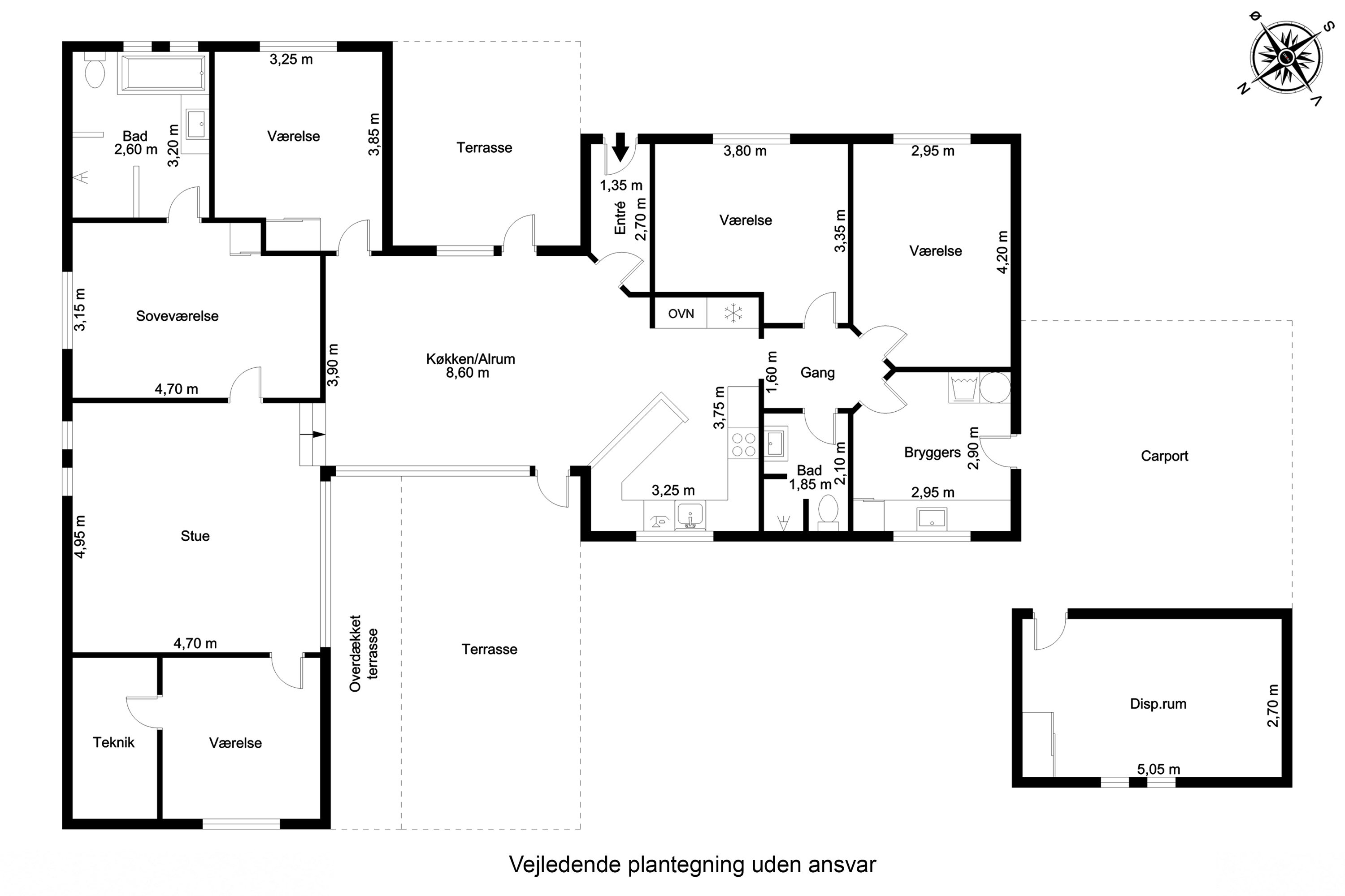 Plantegninger billede af Lokesvej 7, 6840 Oksbøl