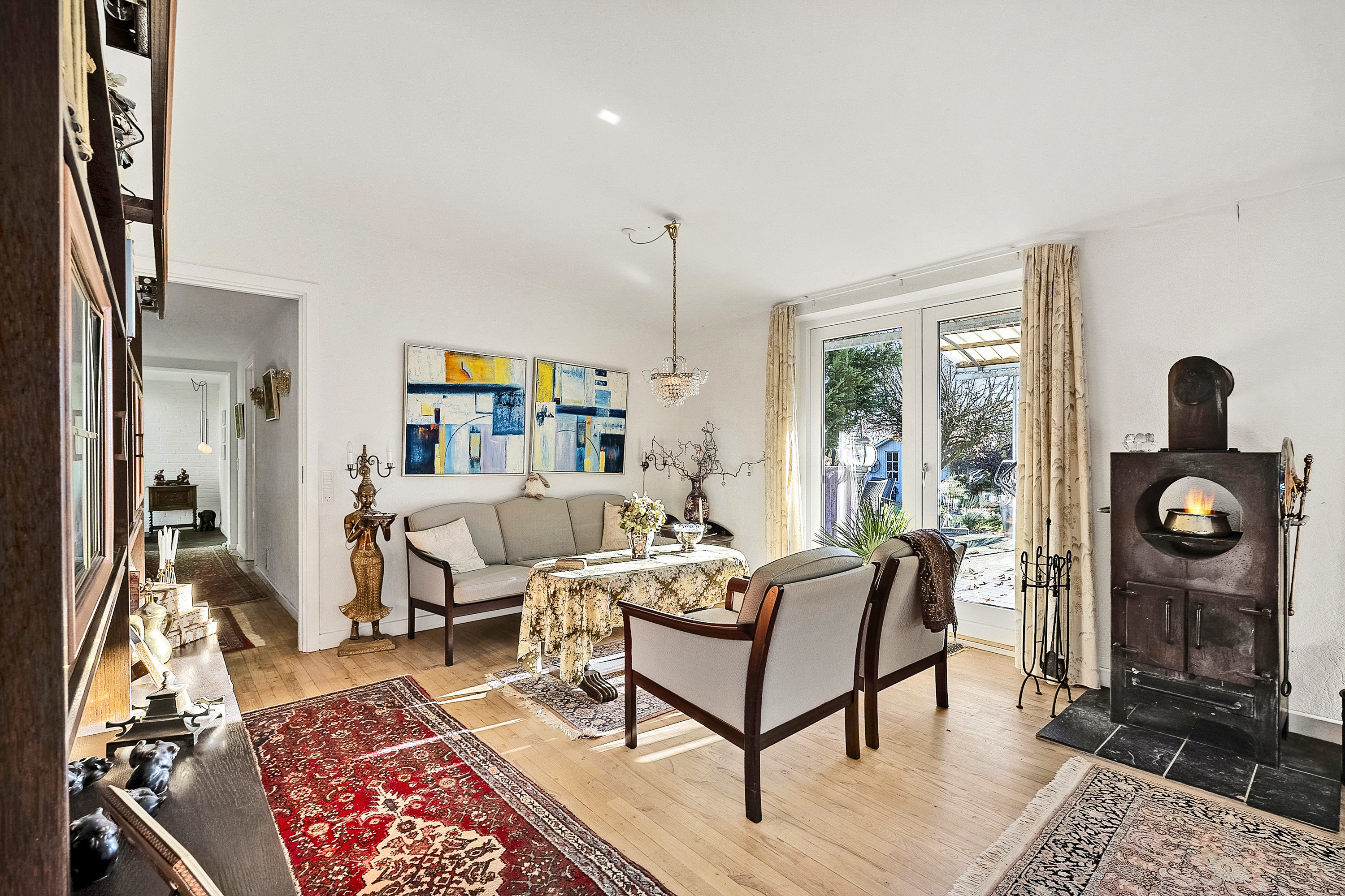 Fremhævet stue billede i fuldskærmstilstand. Billede af Gyvelvej 5, Bellinge, 5250 Odense SV