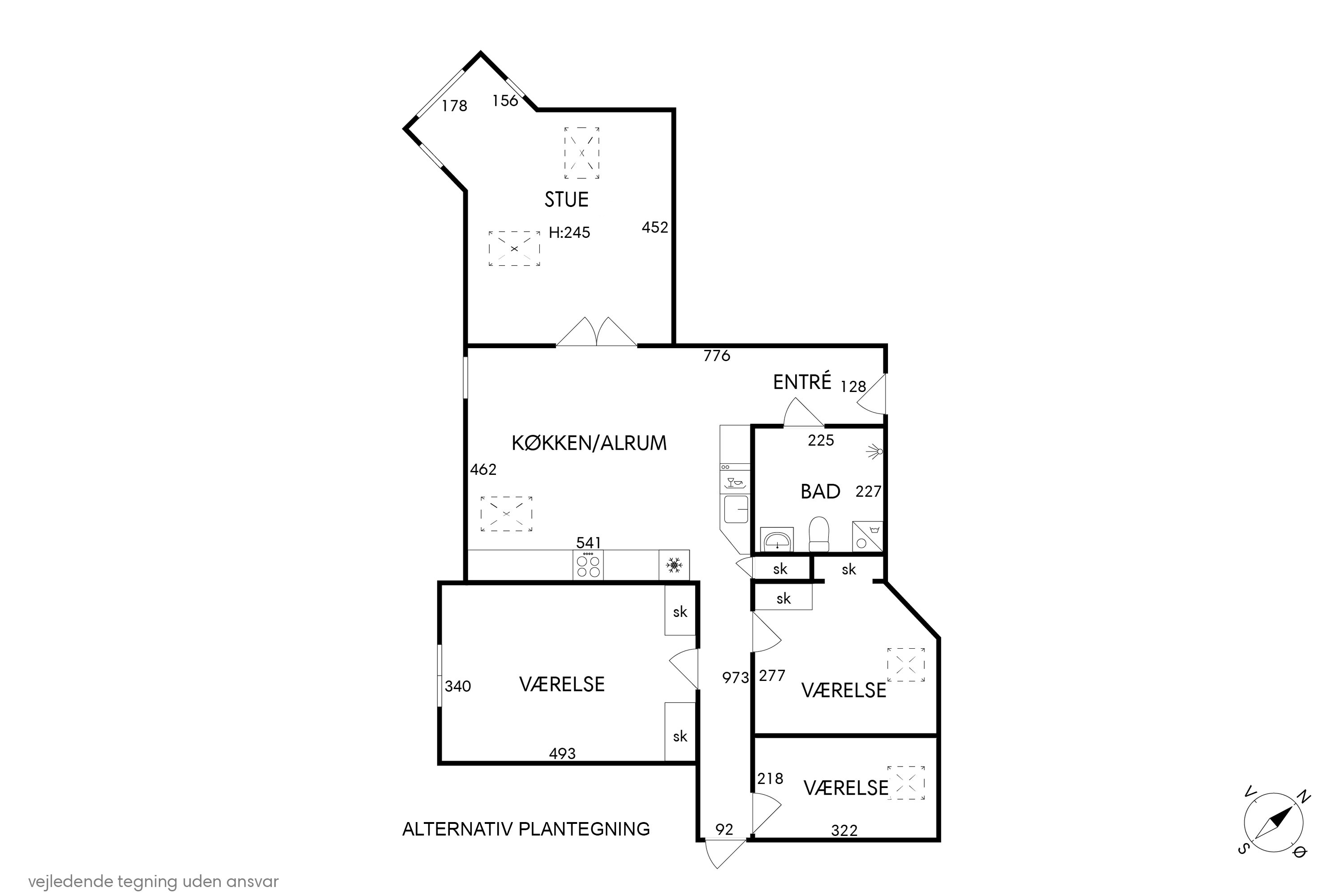 Plantegninger billede af H.C. Ørsteds Vej 70, 4. tv., 1879 Frederiksberg C