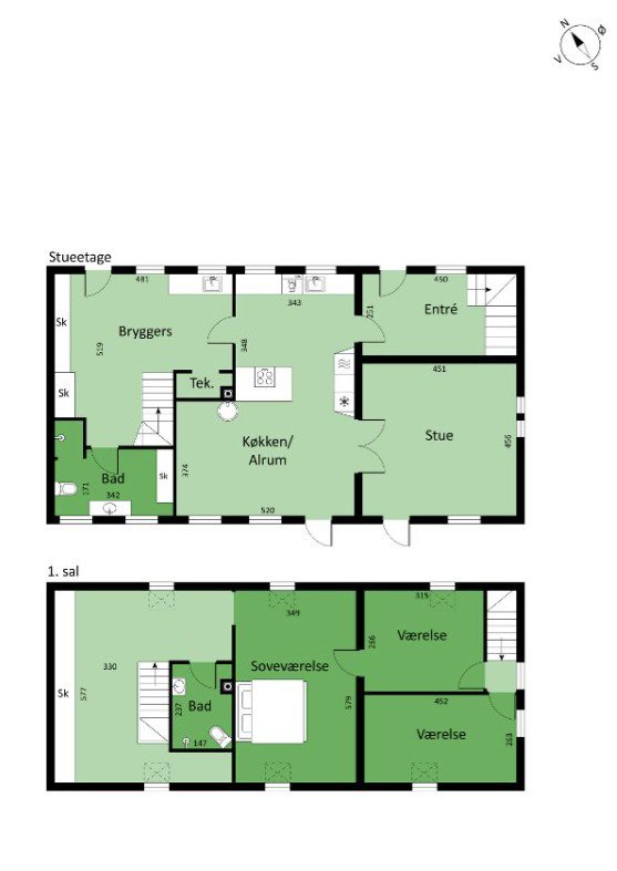 Plantegninger billede af Husmandsvej 5, 6621 Gesten