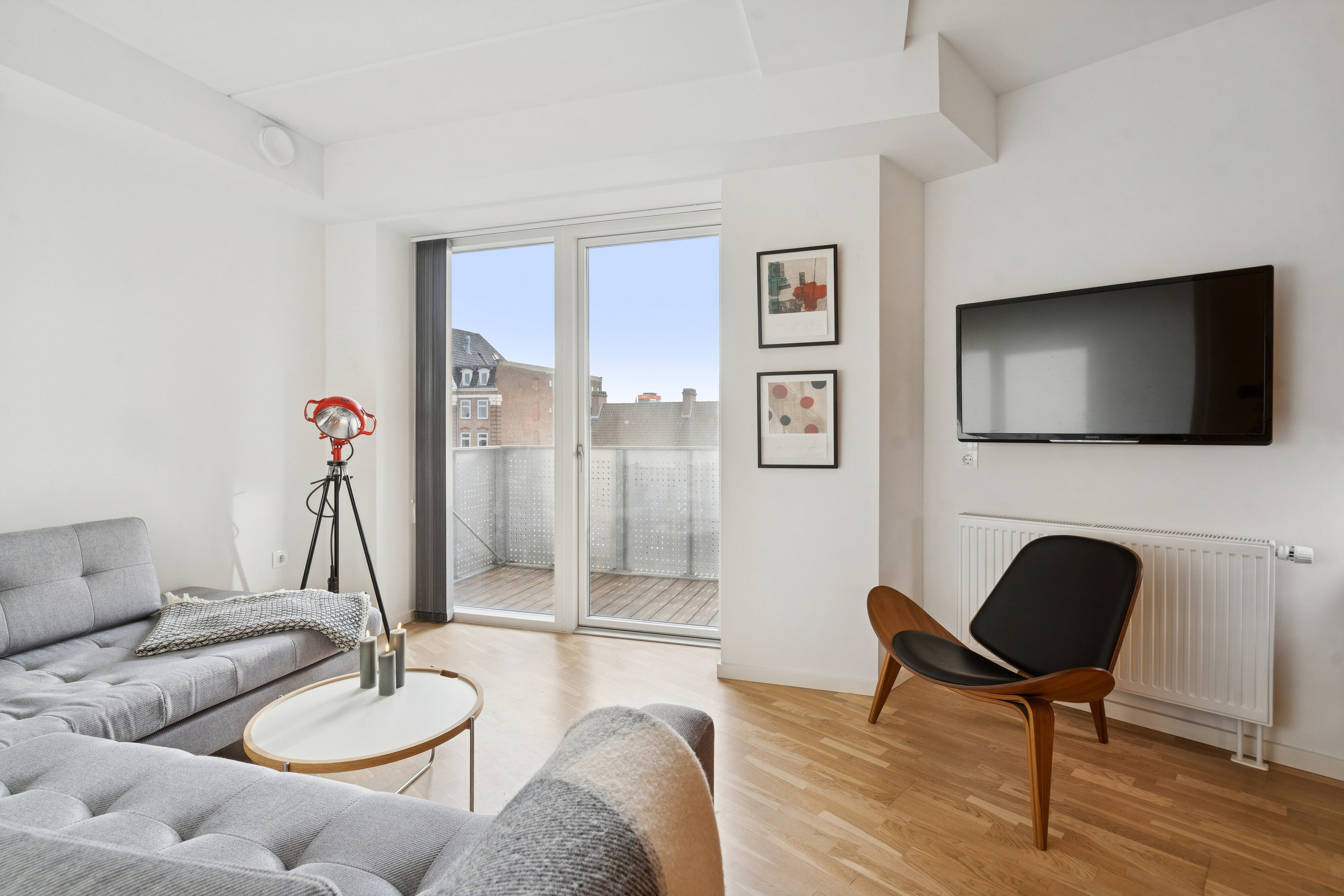 Fremhævet stue billede i fuldskærmstilstand. Billede af Østre Stationsvej 37L, 3. 2., 5000 Odense C