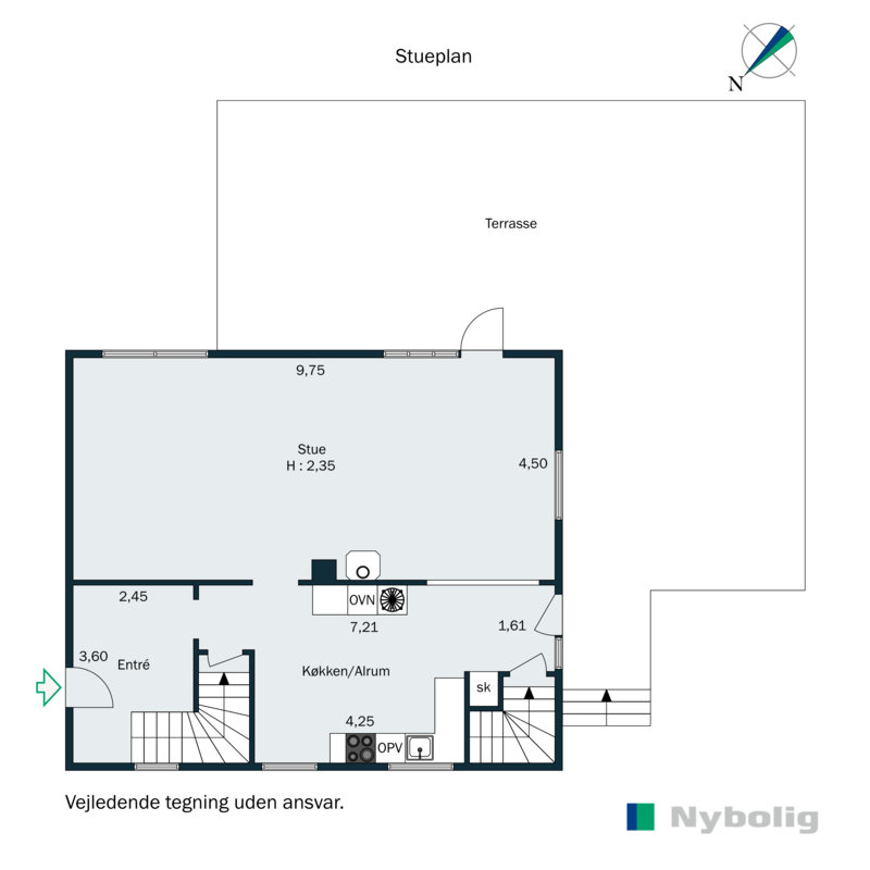 Plantegninger billede af Østerbygårdvej 4, Ø Hovborg, 6682 Hovborg