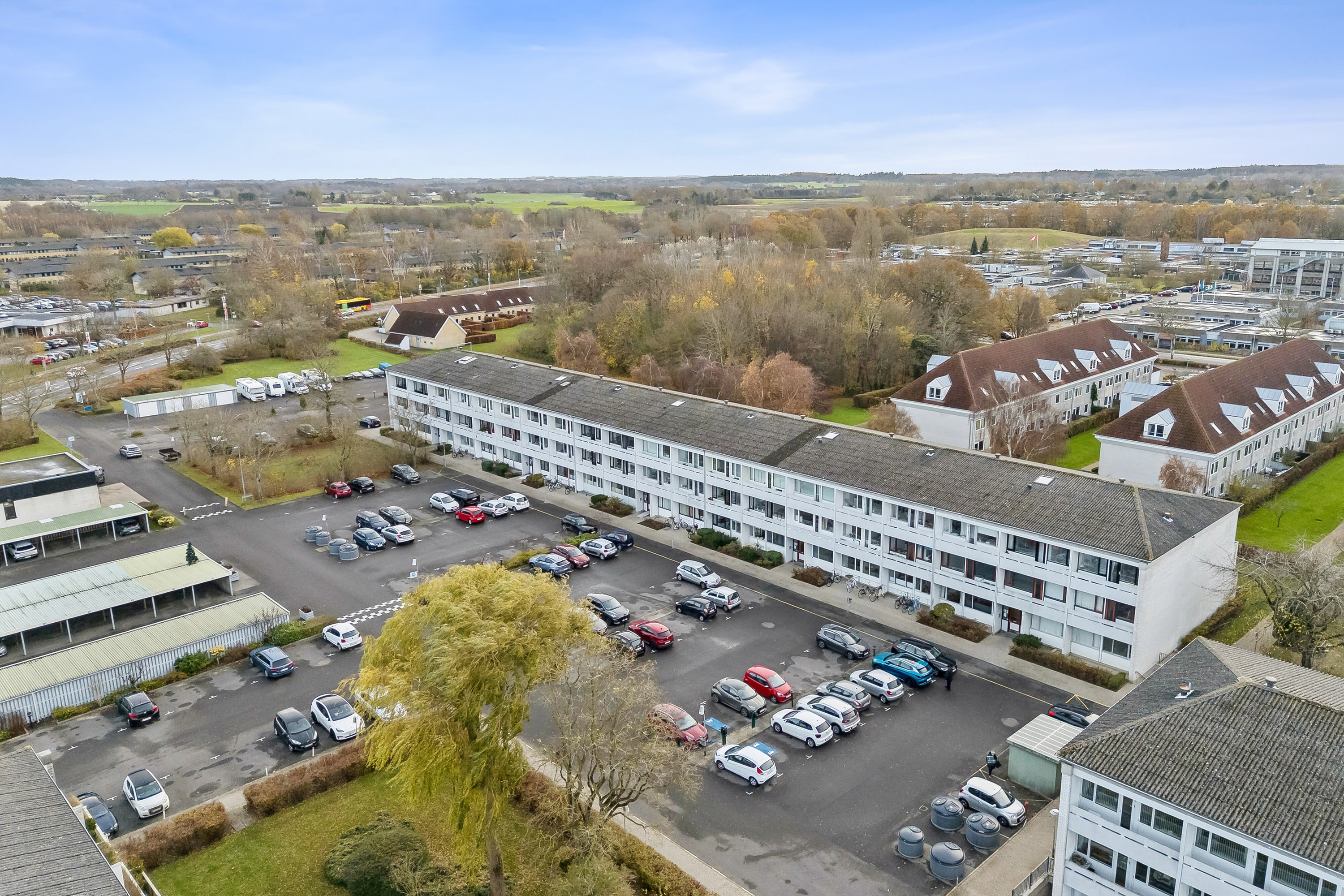 Fremhævet luftfoto billede i fuldskærmstilstand. Billede af Parkvej 178, 2. 34., 4700 Næstved