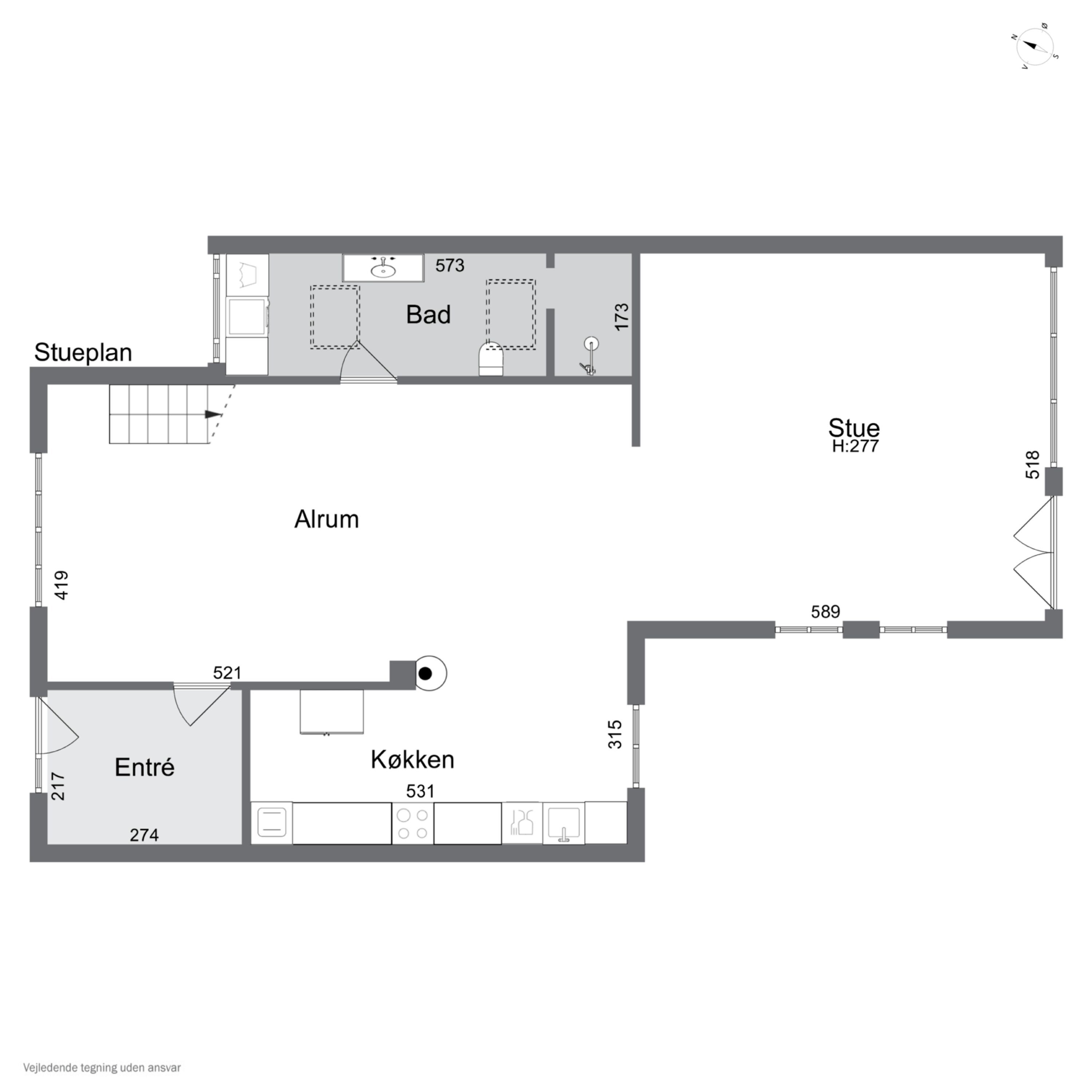 Plantegninger billede af Thorningvej 33, 8620 Kjellerup