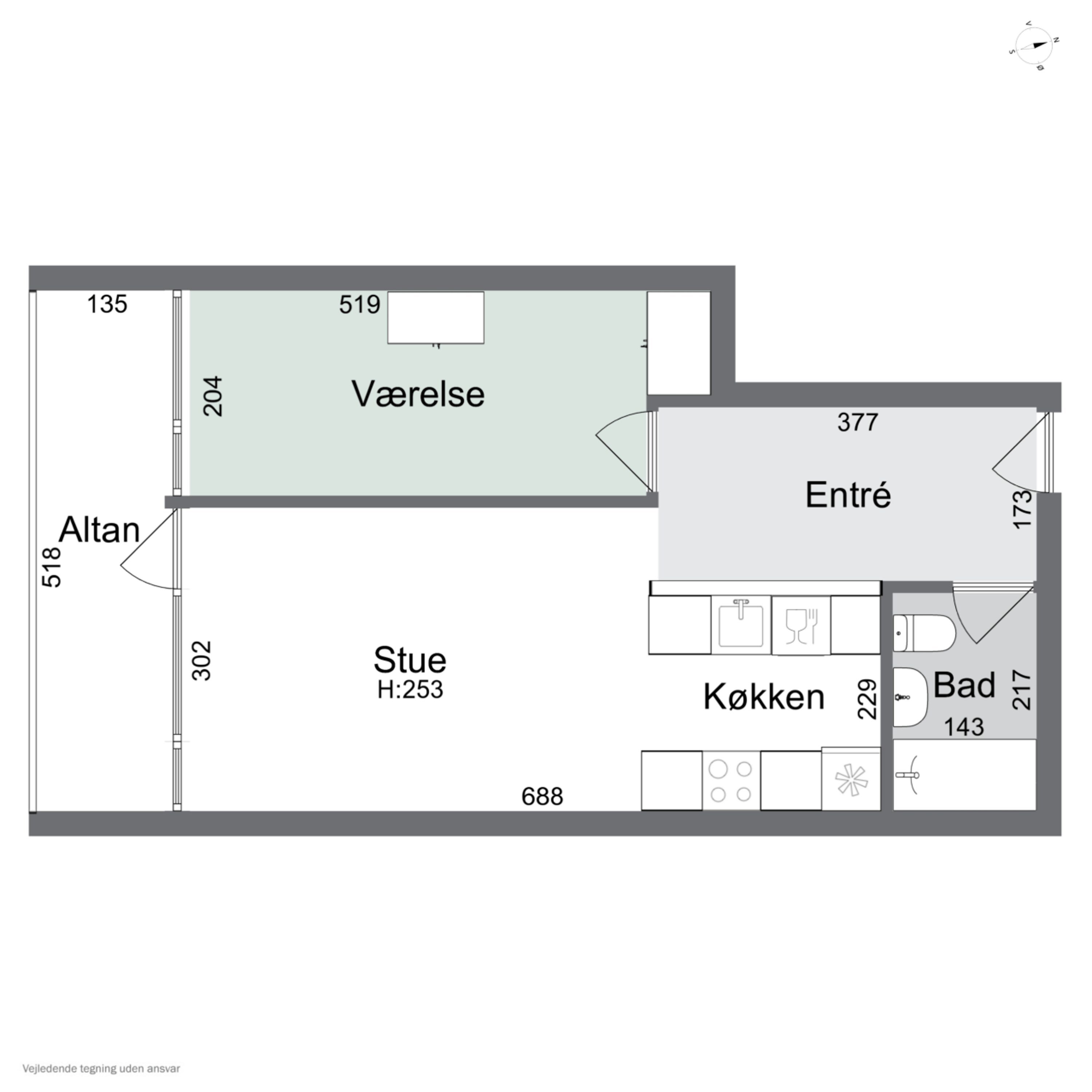 Plantegninger billede af Parkvej 178, 2. 34., 4700 Næstved