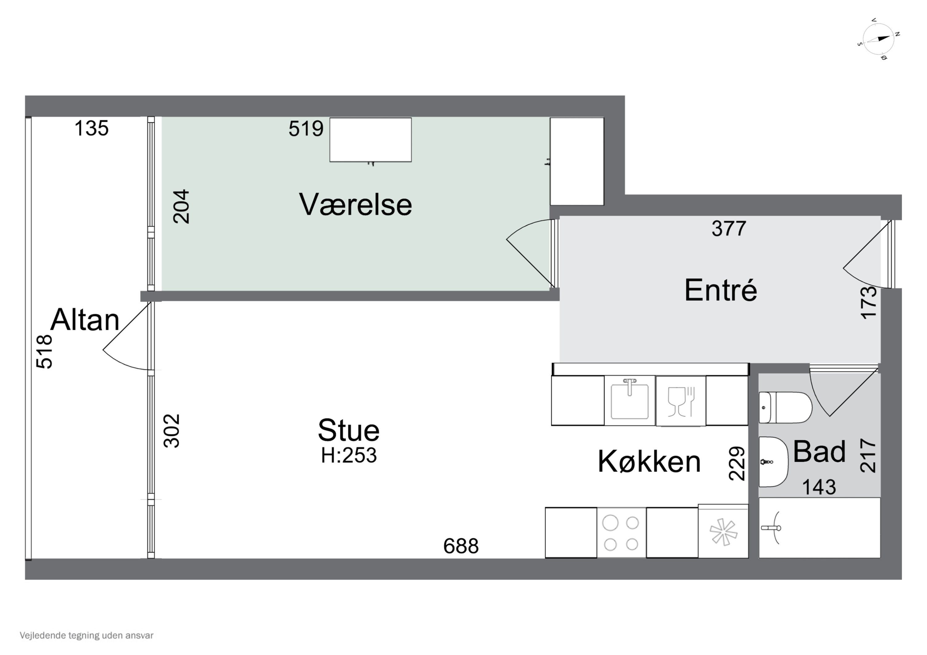 Plantegninger billede af Parkvej 178, 2. 34., 4700 Næstved