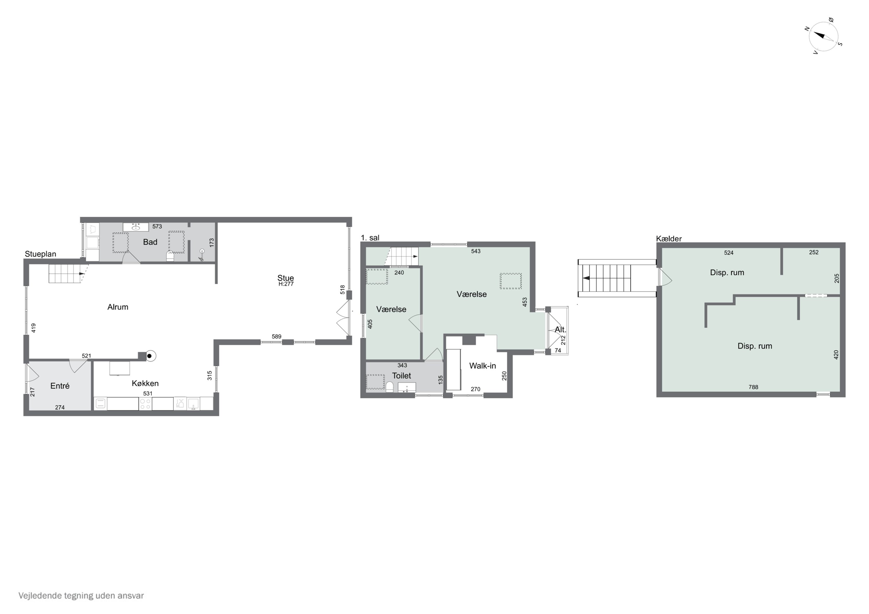 Plantegninger billede af Thorningvej 33, 8620 Kjellerup