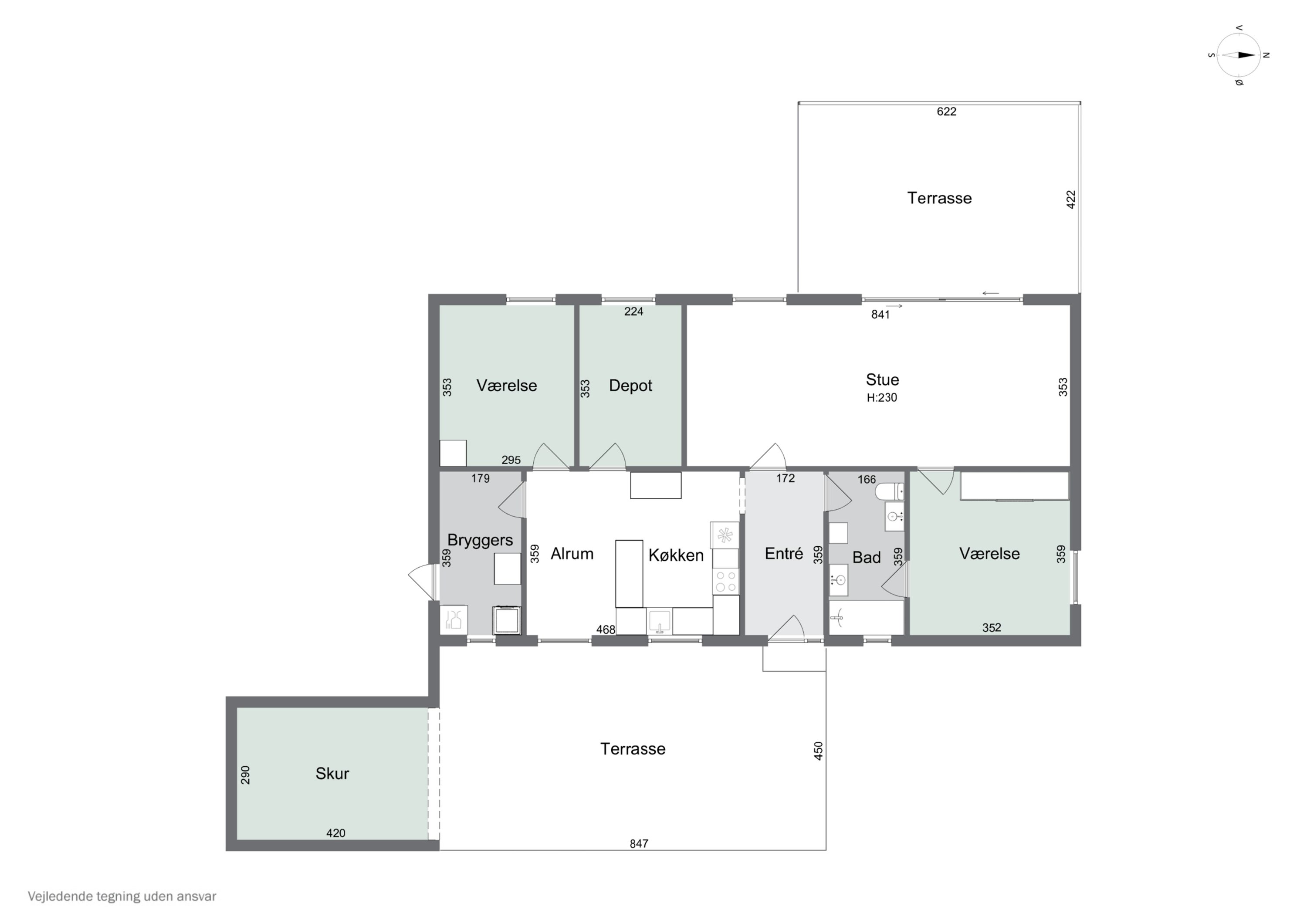 Plantegninger billede af Billeshavevej 8, Korup, 5210 Odense NV