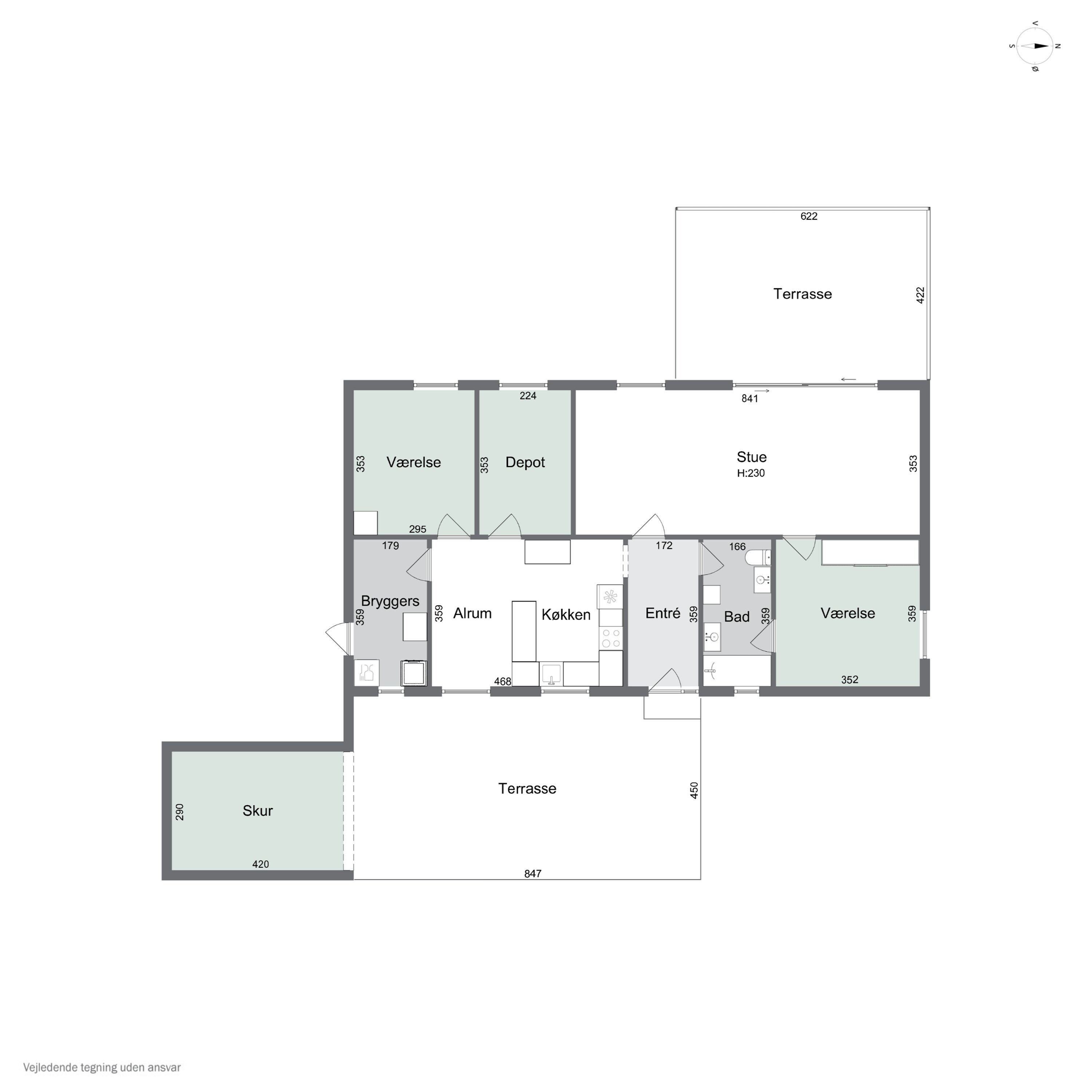 Plantegninger billede af Billeshavevej 8, Korup, 5210 Odense NV