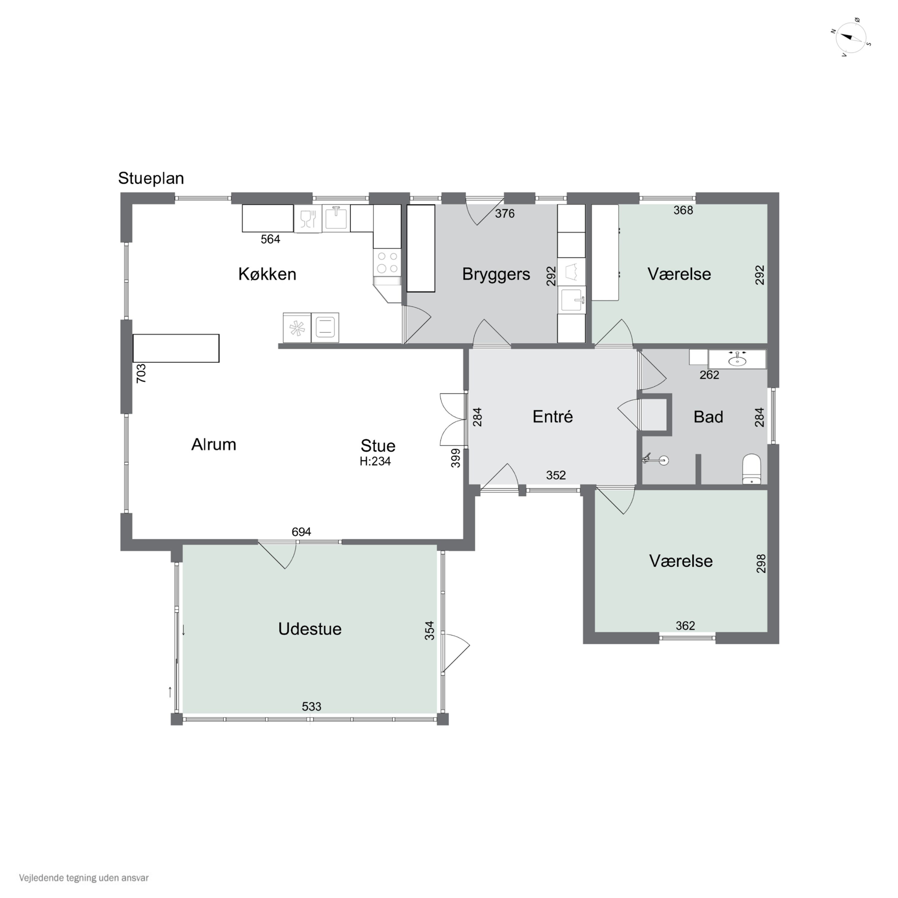 Plantegninger billede af Pilevej 11, 4760 Vordingborg