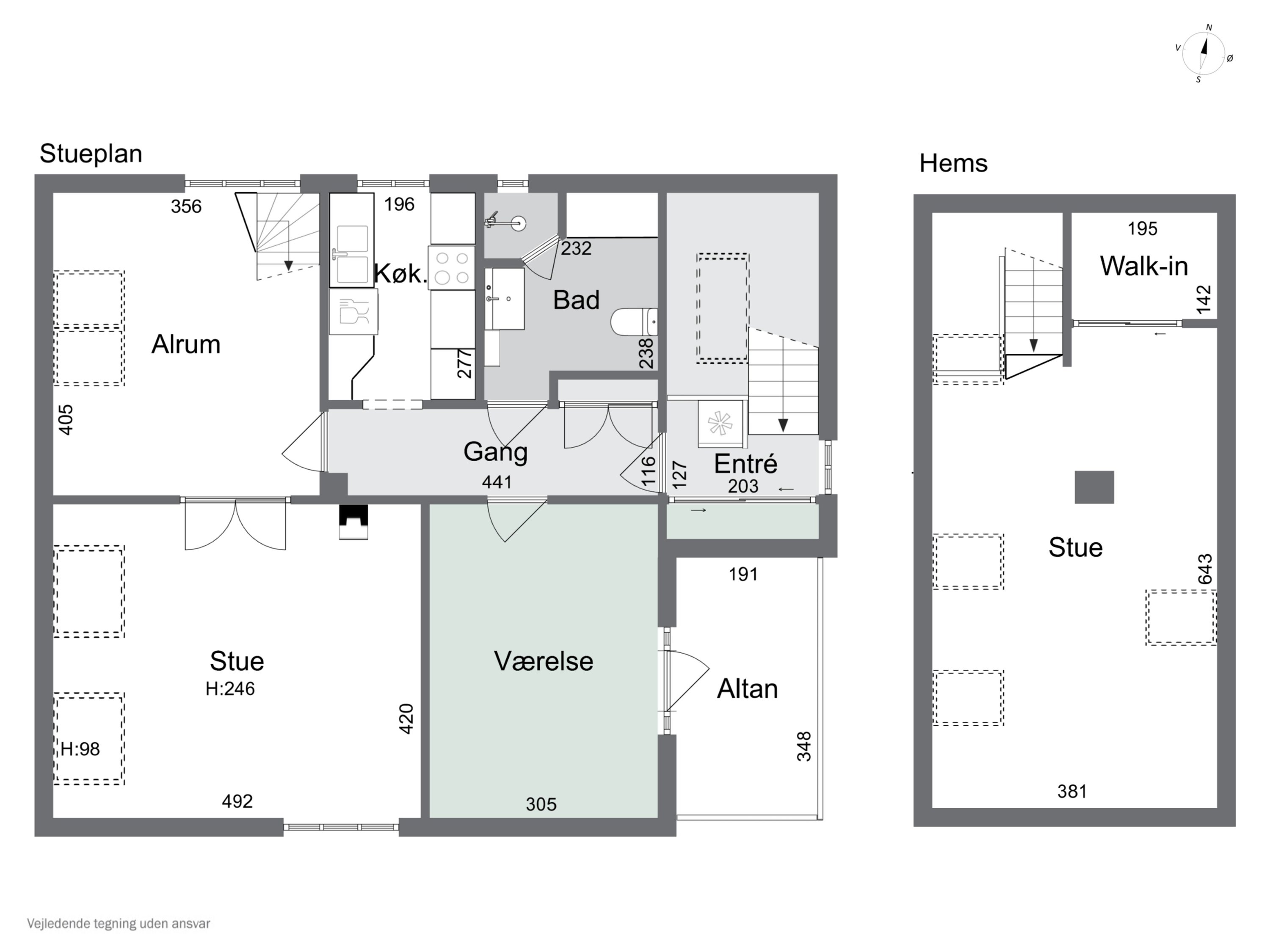 Plantegninger billede af Krogvej 14, 1., 2830 Virum
