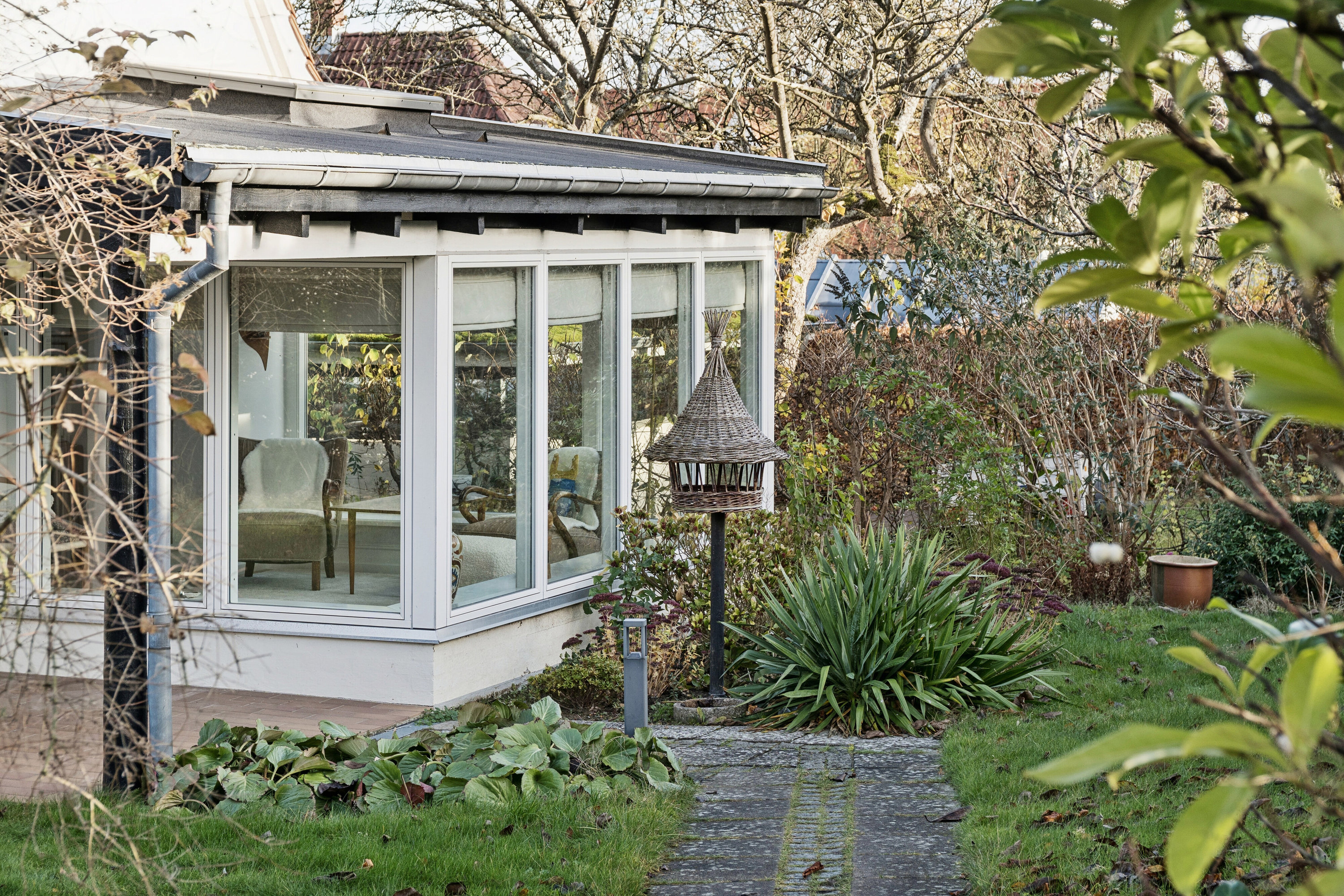 Fremhævet set fra haven billede i fuldskærmstilstand. Billede af Kalundborgvej 164, 4300 Holbæk