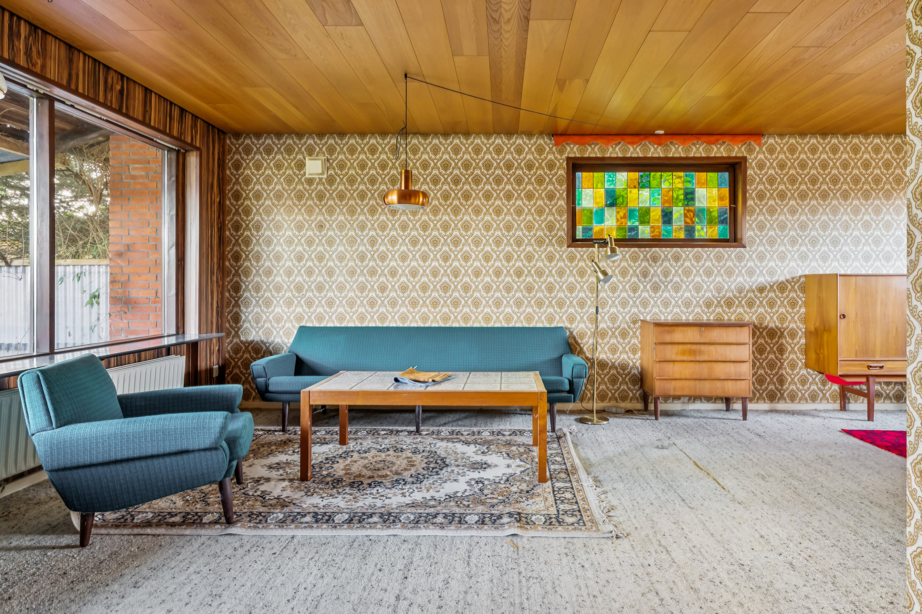 Fremhævet stue billede i fuldskærmstilstand. Billede af Bavnebakken 37, 9530 Støvring