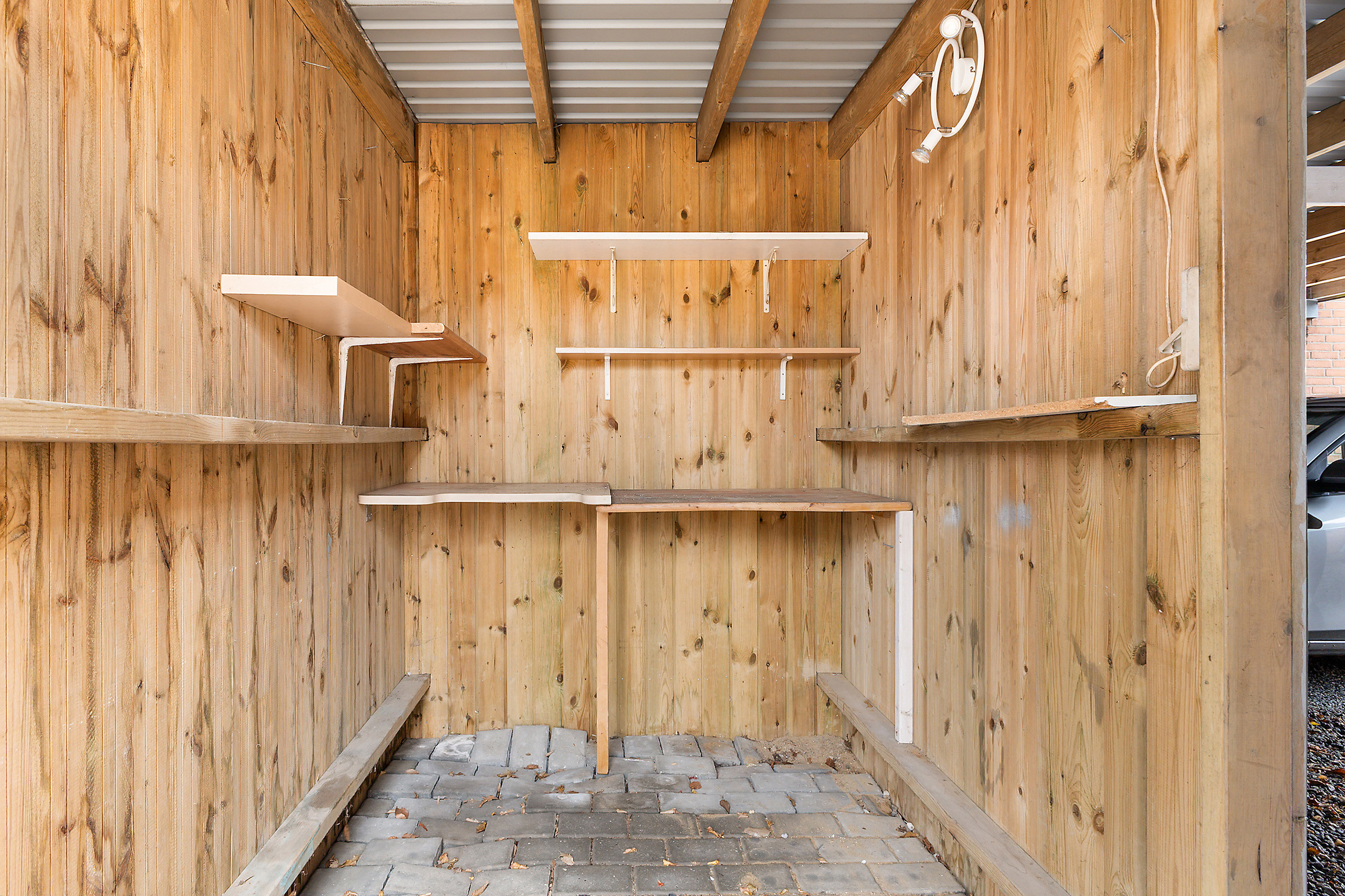 Fremhævet skur billede i fuldskærmstilstand. Billede af Østervang 1B, 6630 Rødding