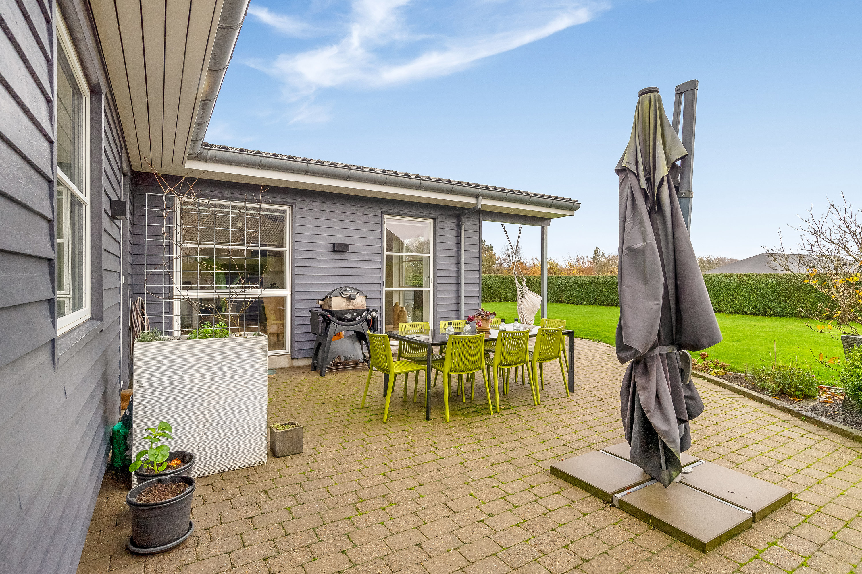 Fremhævet terrasse billede i fuldskærmstilstand. Billede af Dammen 8, 7500 Holstebro