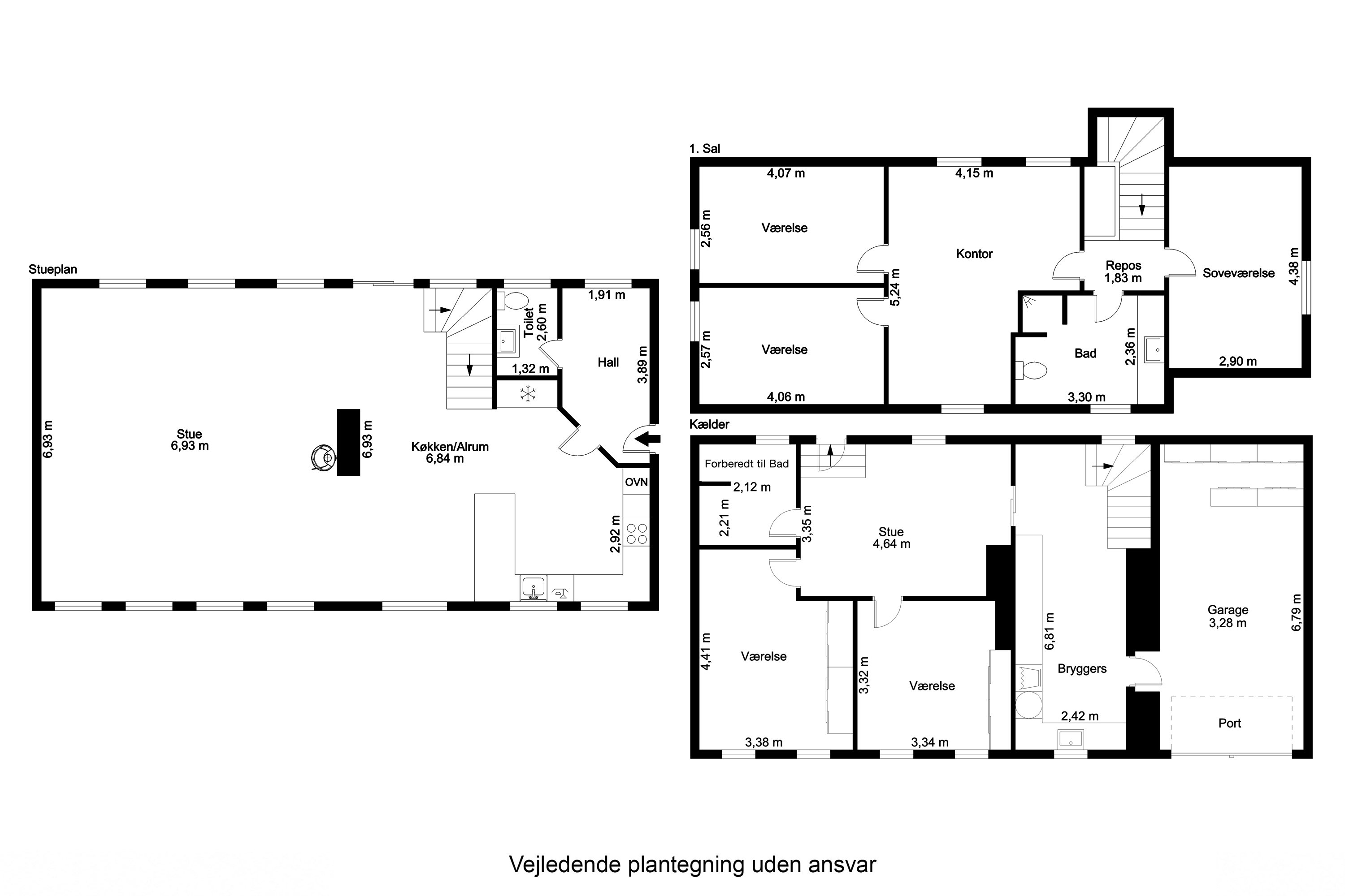 Plantegninger billede af Ryttergade 4, Brylle, 5690 Tommerup