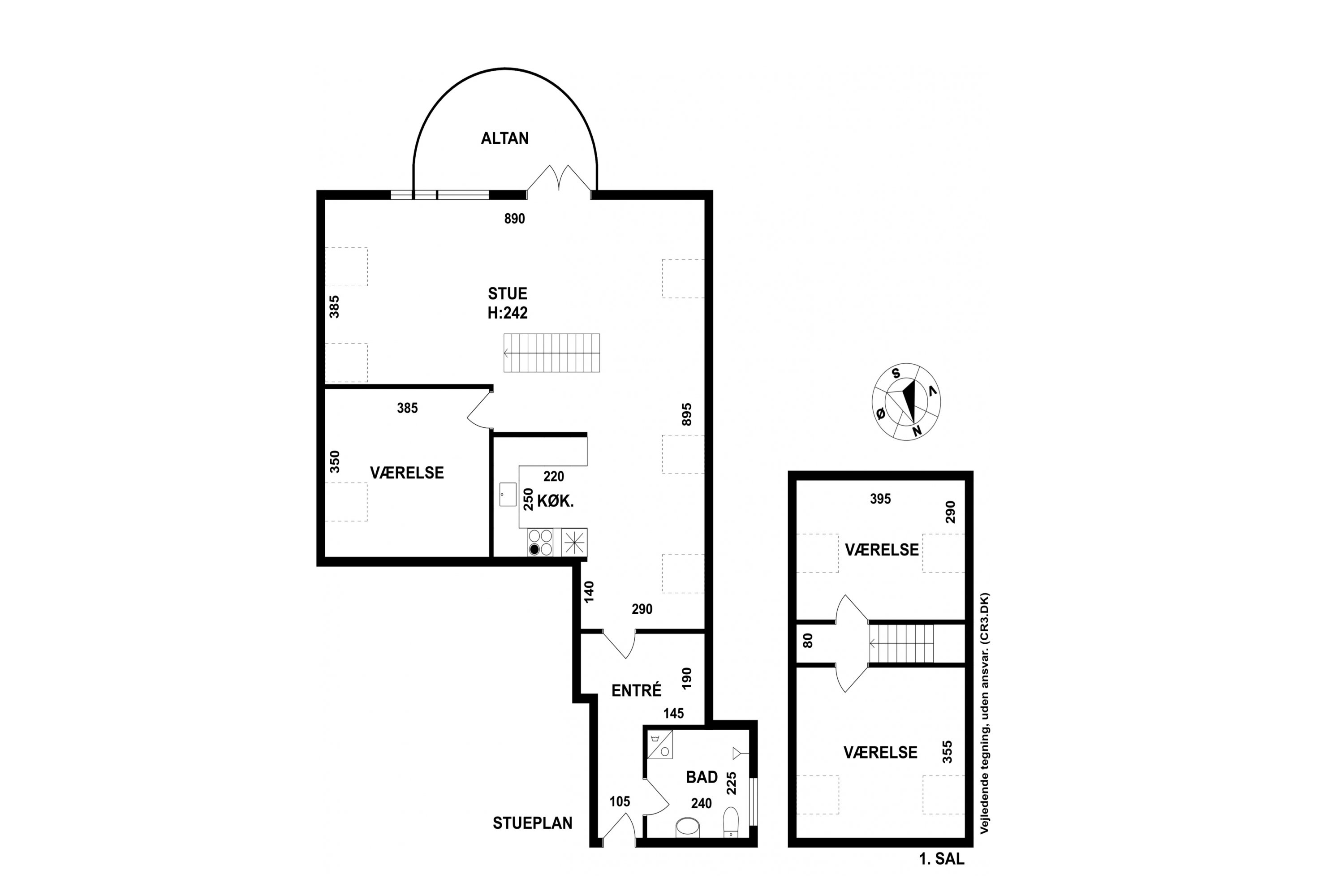 Plantegninger billede af Mejerivej 8P, 1., 4560 Vig